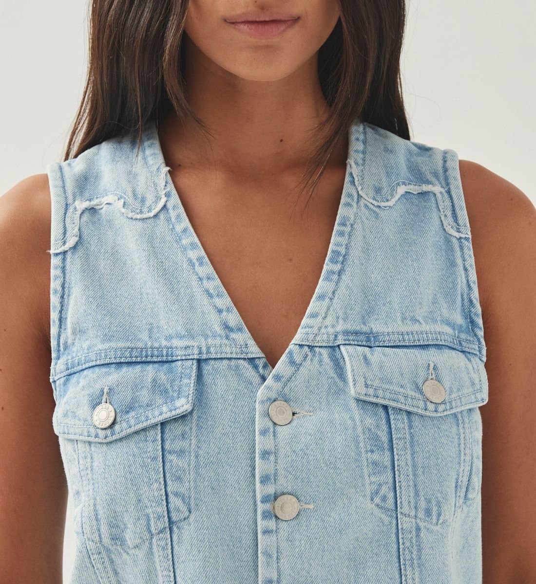 Denim vest ALOHAS Blue