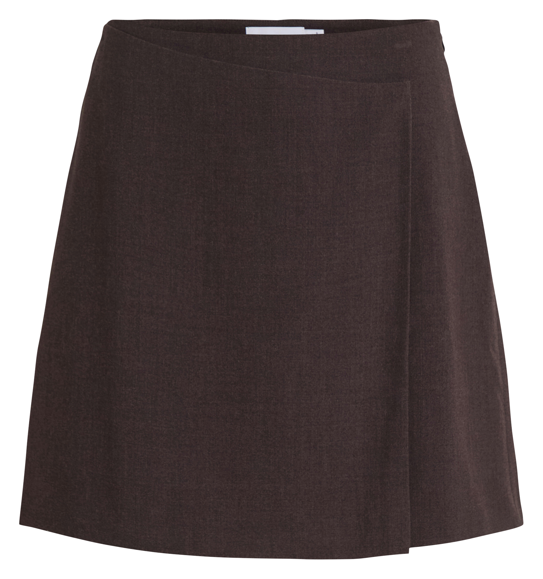 Jupe courte évasée unie VILA Gris