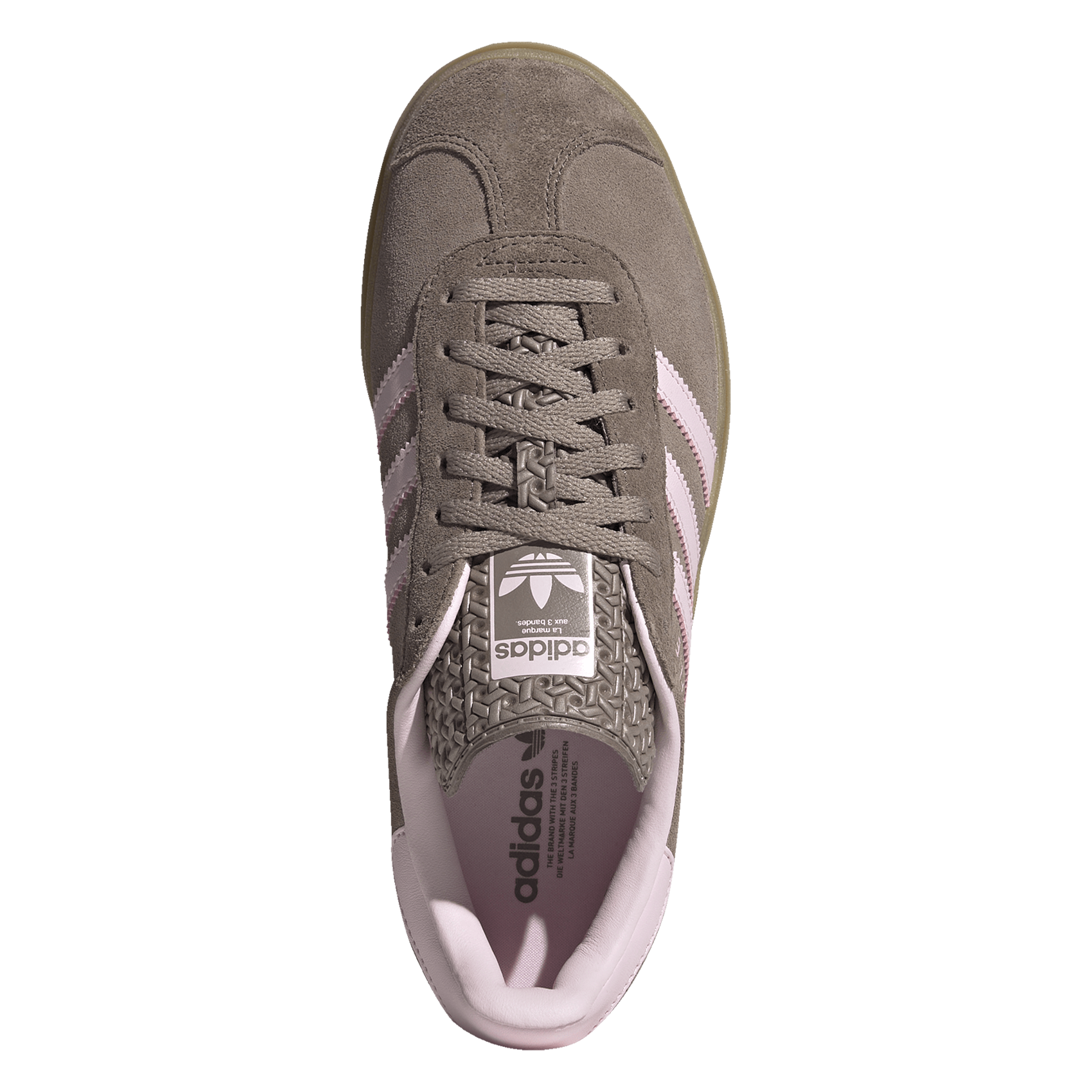 Low wedge sneakers in suede leather ADIDAS Brown