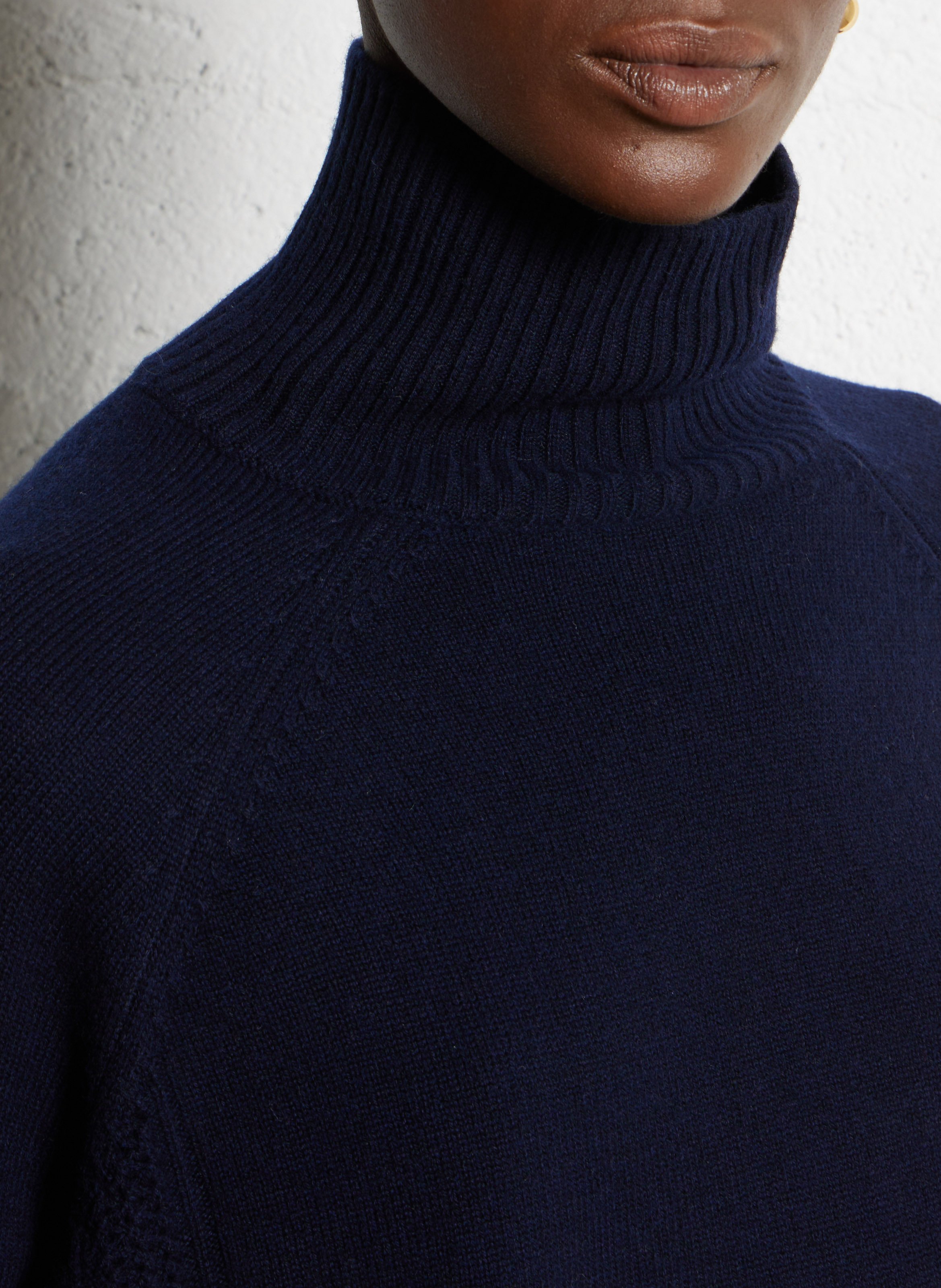 Trui met opstaande kraag DES PETITS HAUTS Blauw