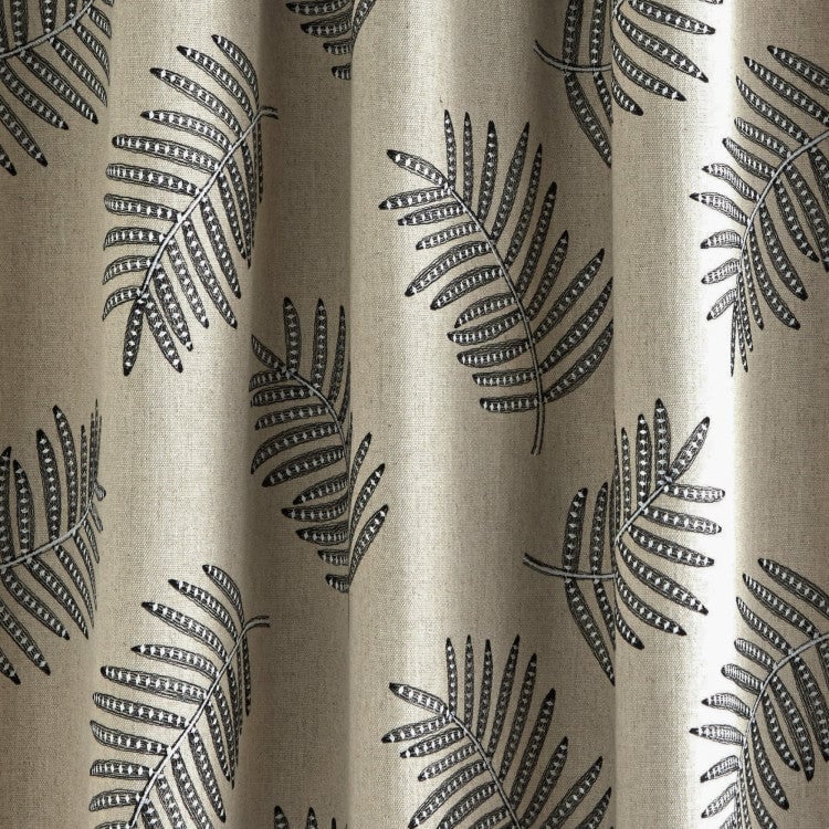 Curtain with gathering tape FILICO Beige et noir