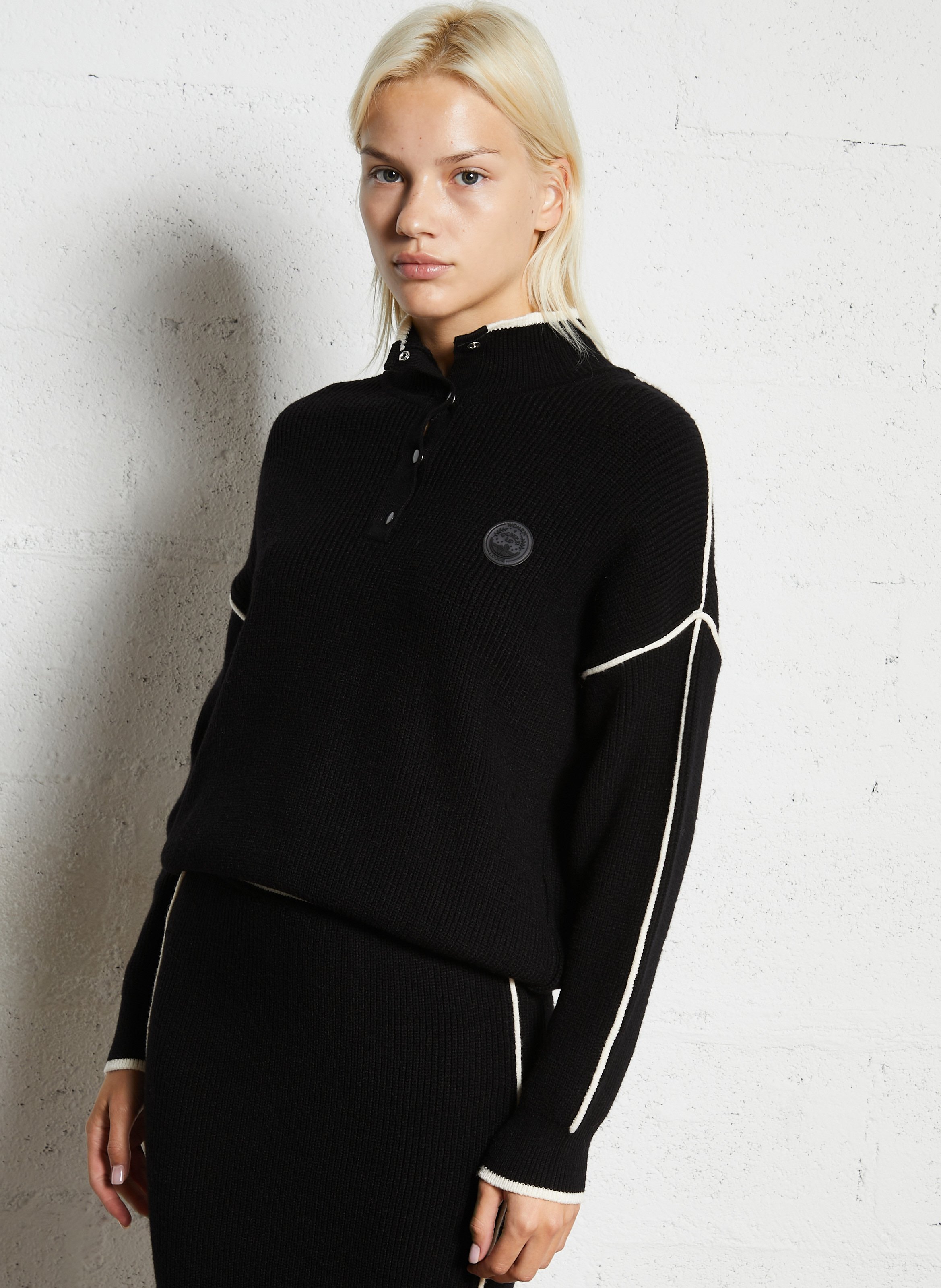 Pull col camionneur I CODE Noir