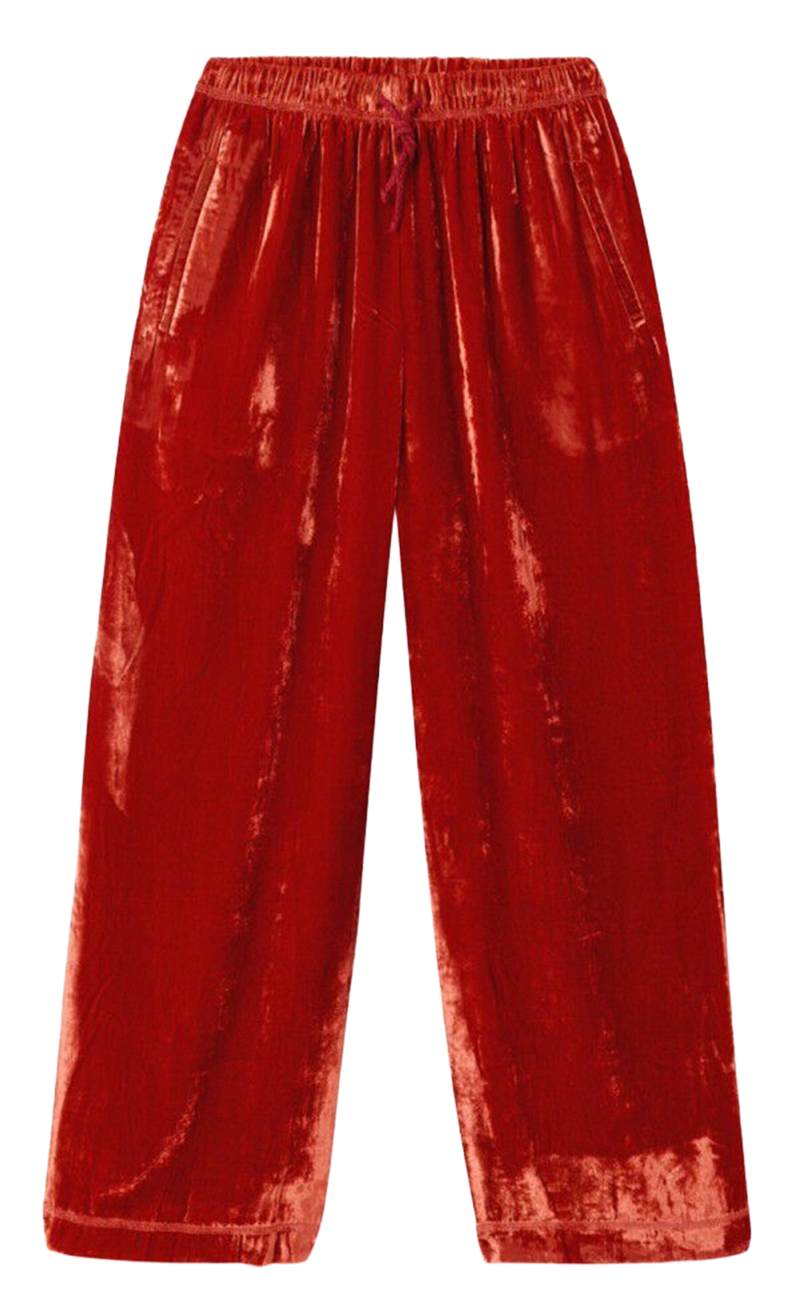 Solid velour jogging suit AMERICAN VINTAGE Red