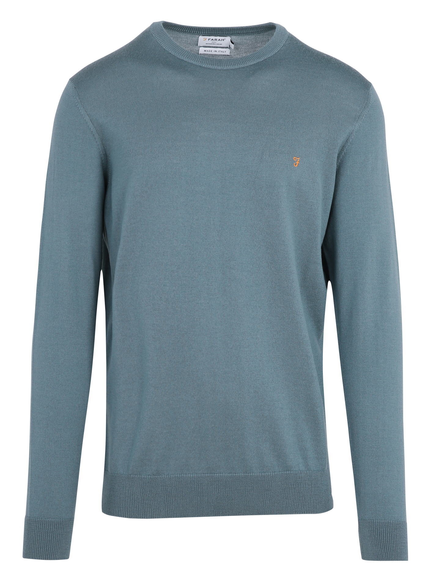 Pull regular en laine mérinos FARAH Bleu