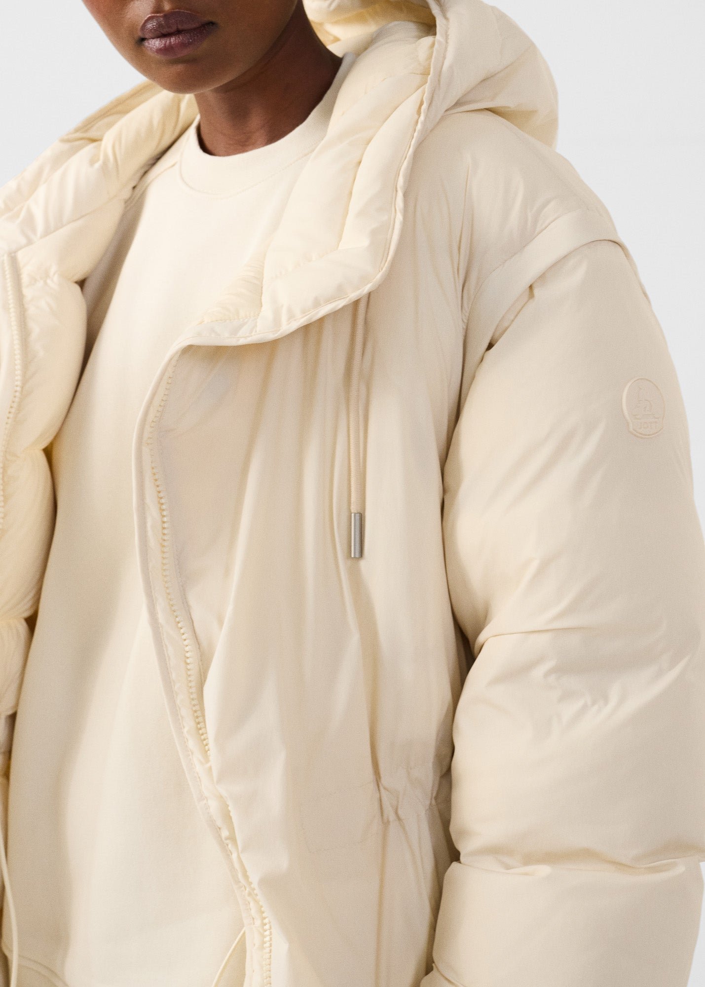 Long stretch padded coat for extreme cold - Brooke JOTT White