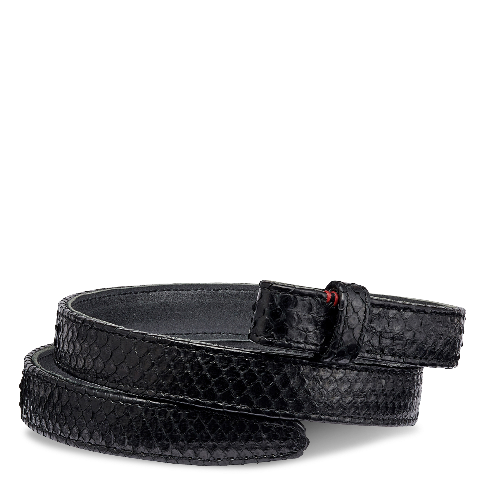 Ceinture bijou en cuir aspect python CLARIS VIROT Noir