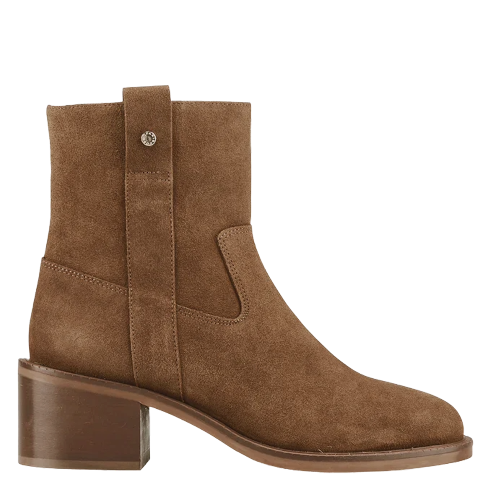 Enkellaarzen van veloursleer COSMOPARIS