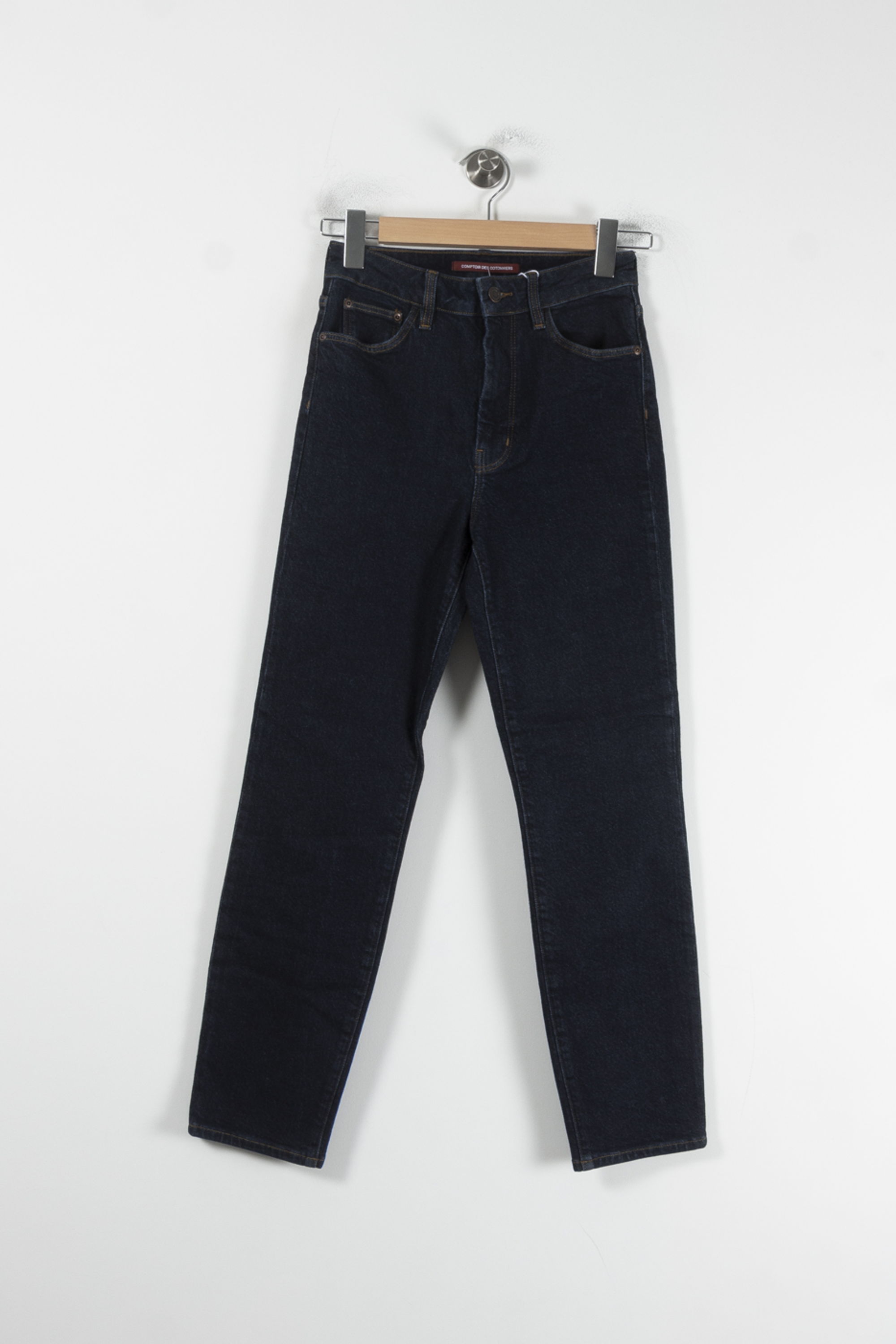 Cropped slim jeans with studs COMPTOIR DES COTONNIERS - Seconde main Blue