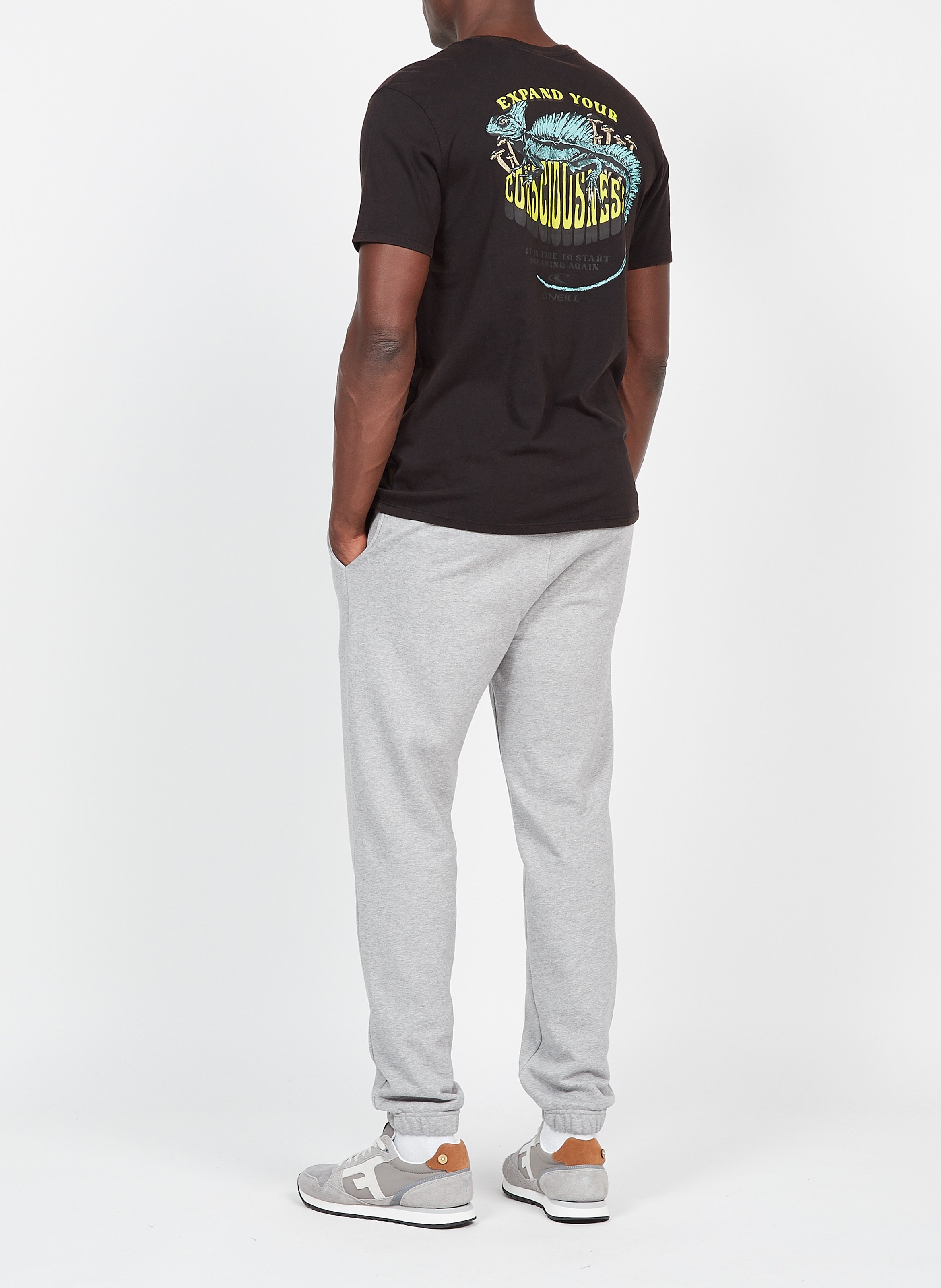 Tee-shirt col rond imprimé en coton  O NEILL Noir