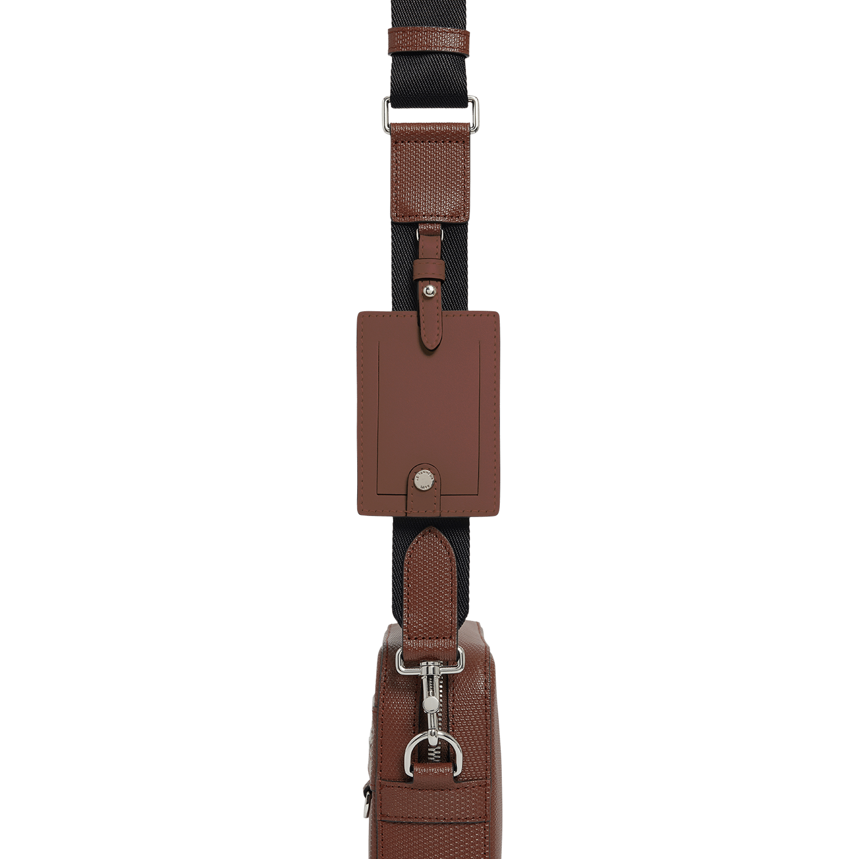 Kleine, leren schoudertas LE TANNEUR Bruin