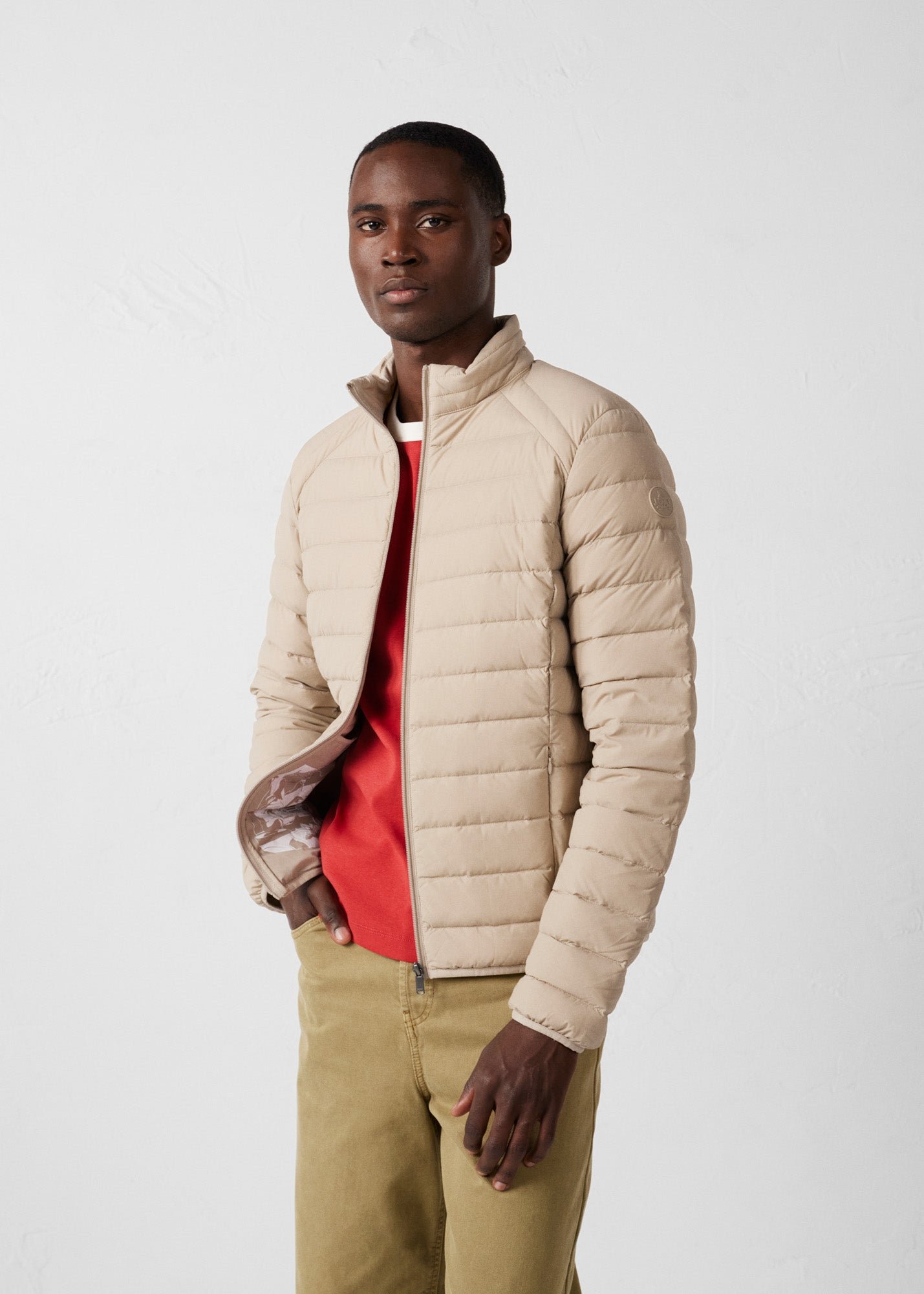 Stretch light down jacket Aragon JOTT Beige