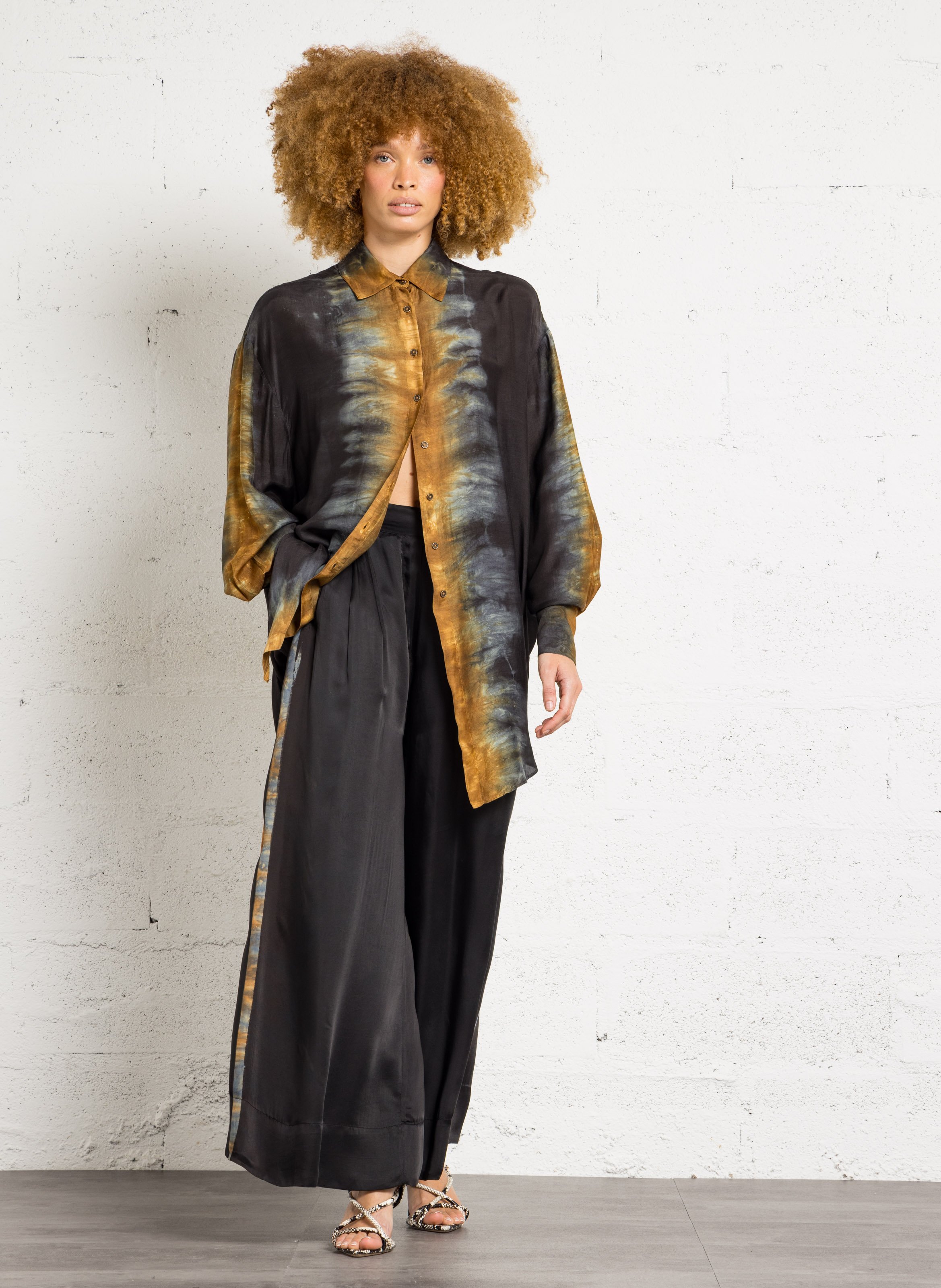 Pantalon large imprimé MES DEMOISELLES Multicolore