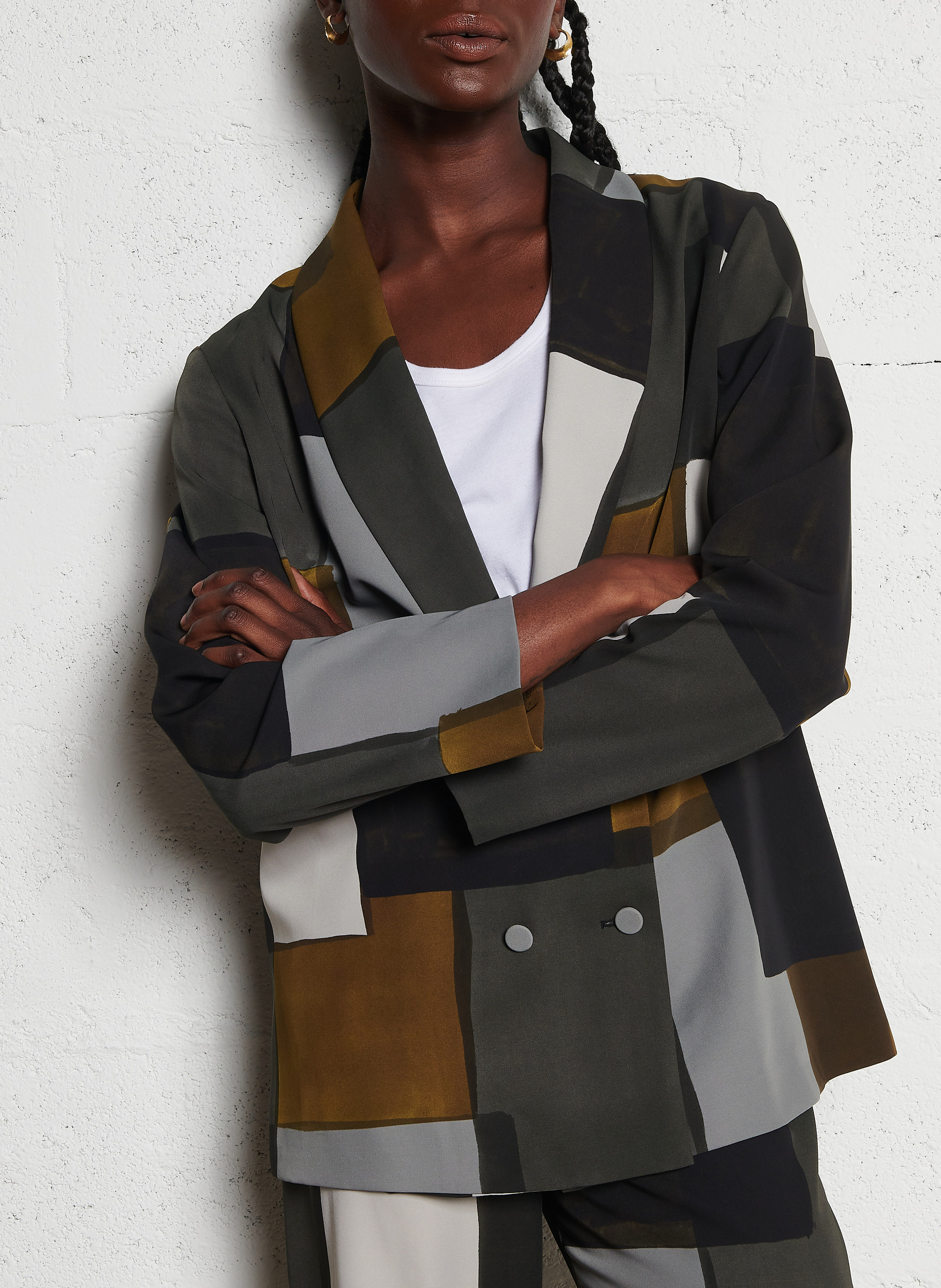 Bedruckter Blazer IMPERIAL Grau