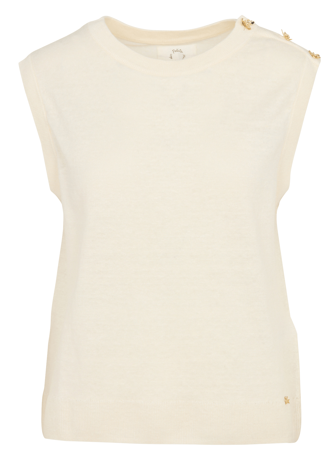 Oversized round neck linen sweater DES PETITS HAUTS