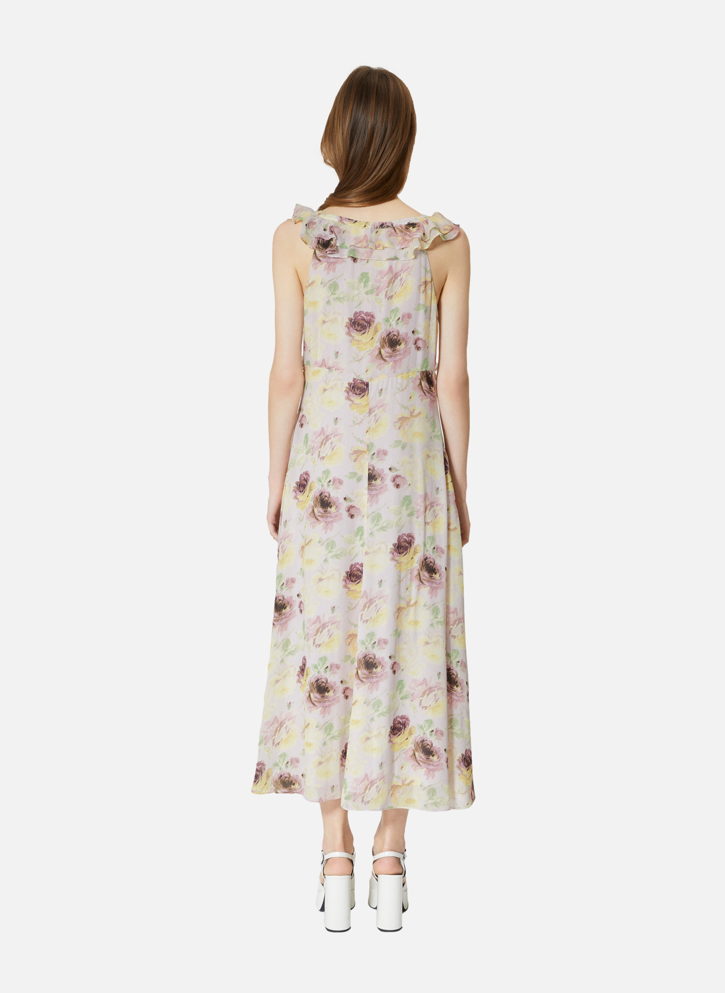 Robe longue volantée imprimé THE KOOPLES Rose