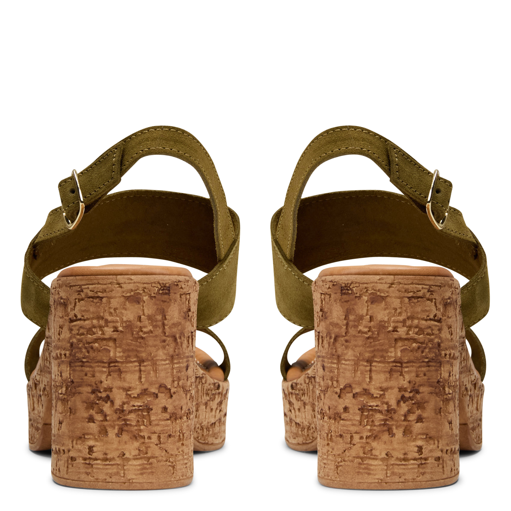 Sandales hautes en cuir LA FEE MARABOUTEE Vert