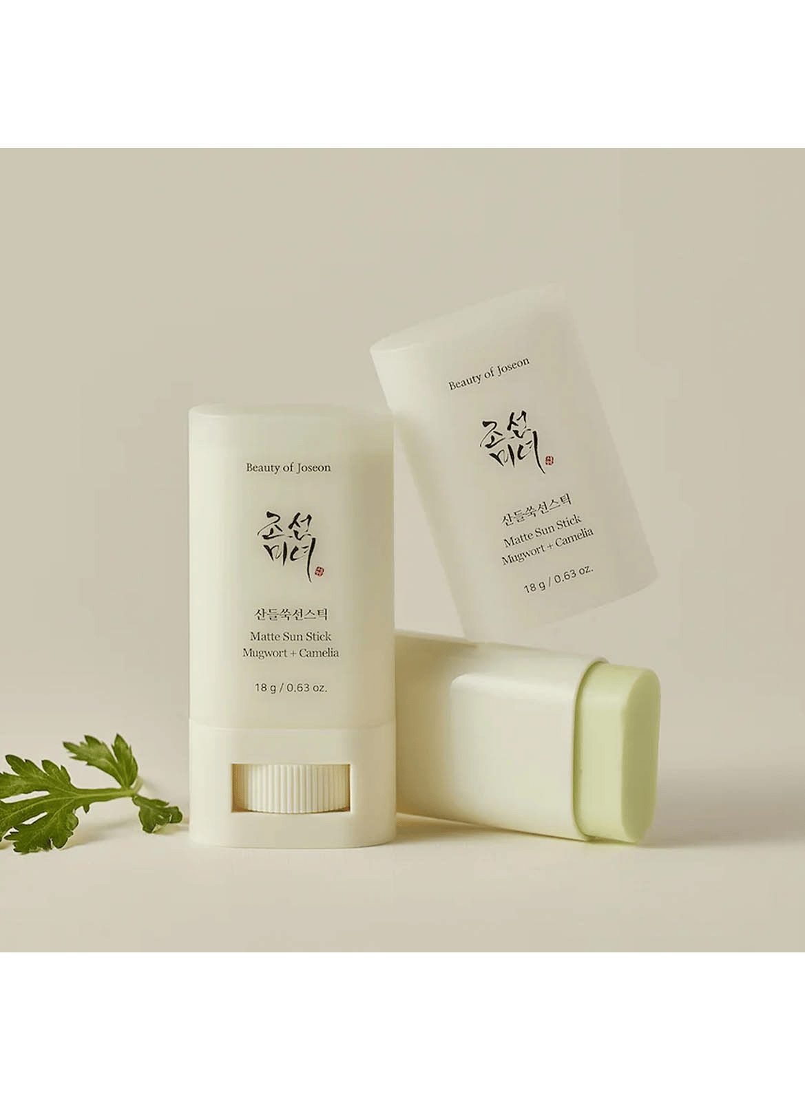 SUNSCREEN STICK: ARMOISE AND GREEN TEA SPF50+ PA++++ BEAUTY OF JOSEON No color