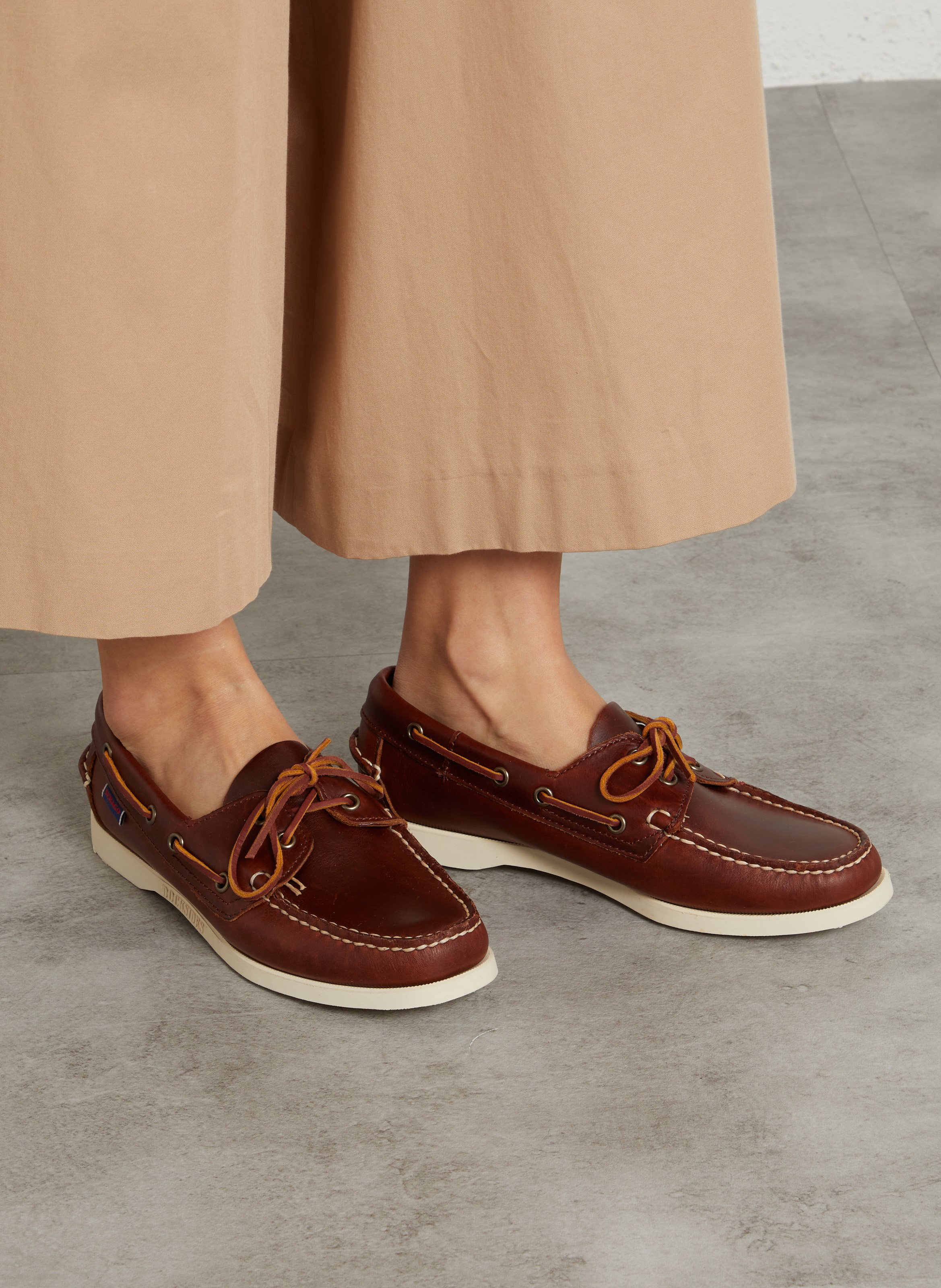 Sebago Portland Waxed Leather Derby SEBAGO Brown