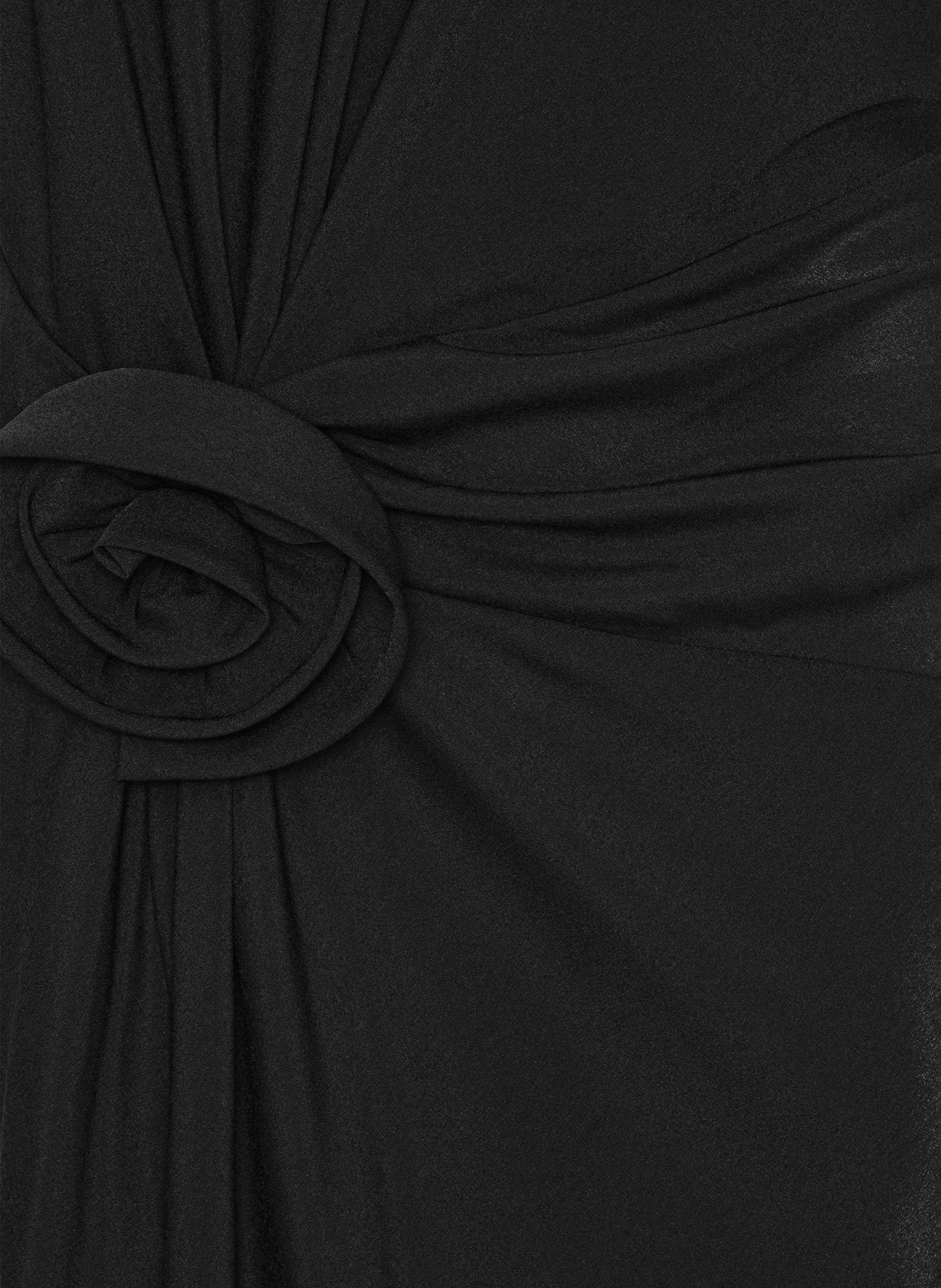 Long slit dress ROTATE Black