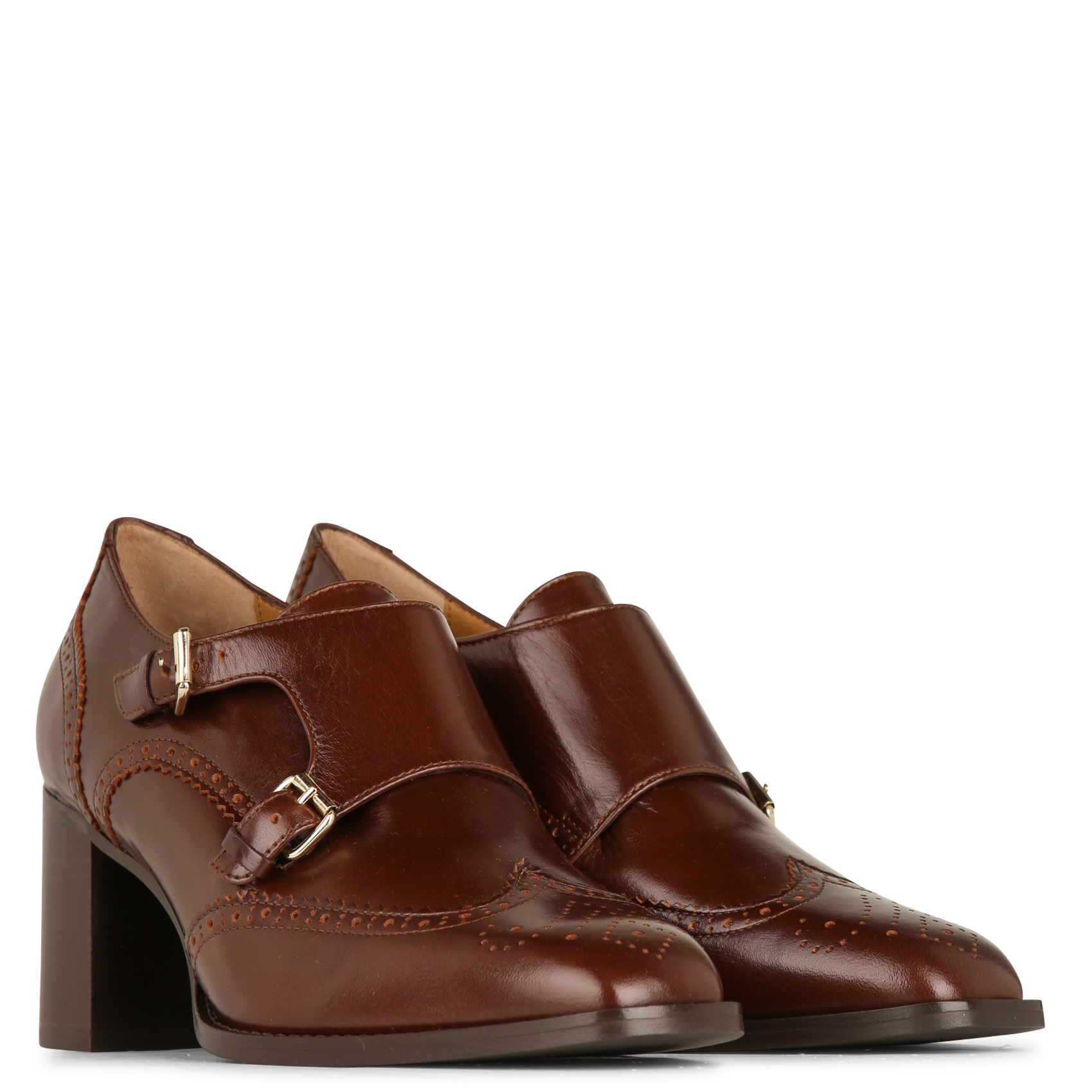 Derbies en cuir MAISON 123 Marron