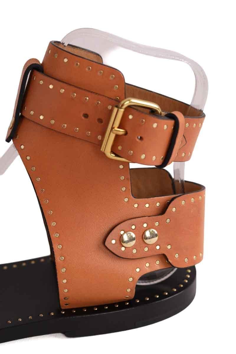Faux leather sandals ISABEL MARANT - Seconde Main Brown