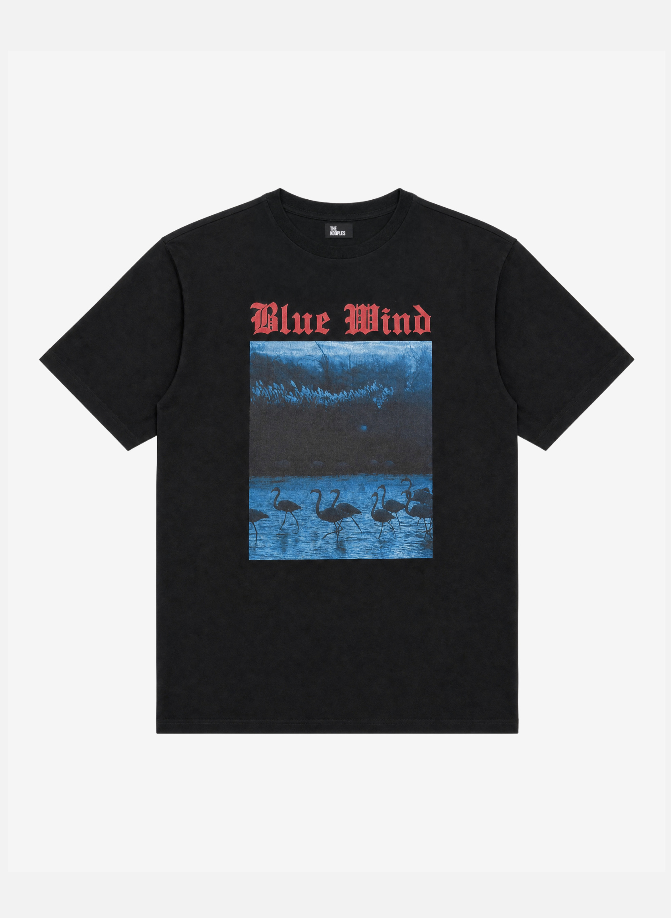 T-shirt with black blue wind screen printing THE KOOPLES Black