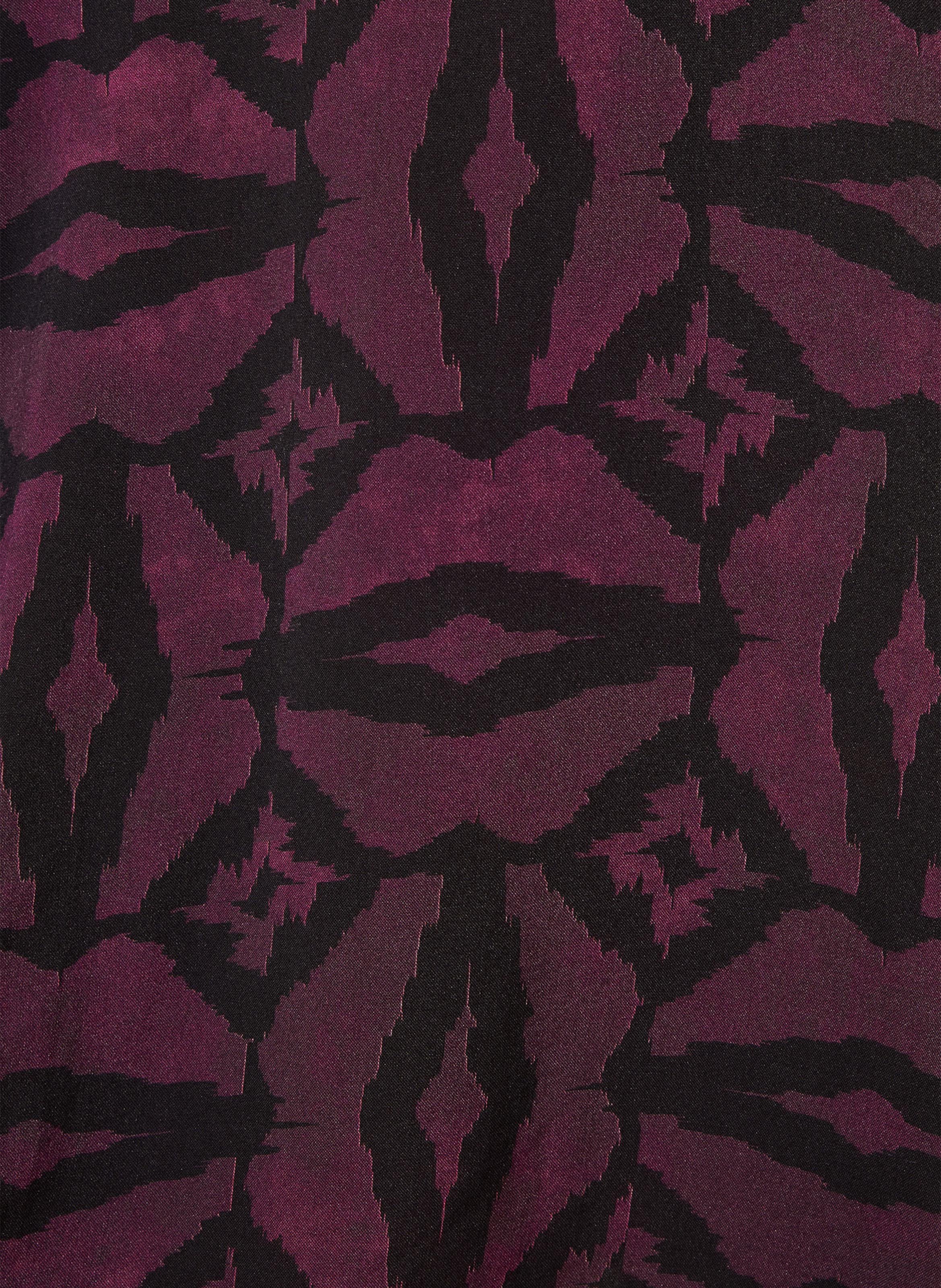 Gerade Tunika-Kleid mit Tunika-Kragen und Muster LA FEE MARABOUTEE Mehrfarbig