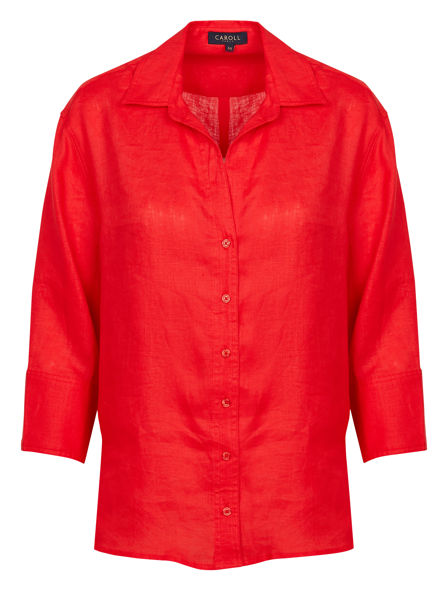 Jerome Dreyfuss Caroll Robe Straight Linen Shirt With Classic