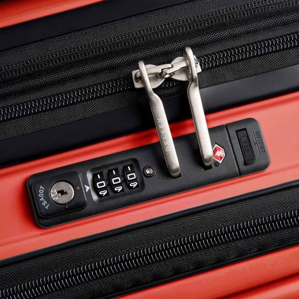 Rigid cabin suitcase DELSEY PARIS Red