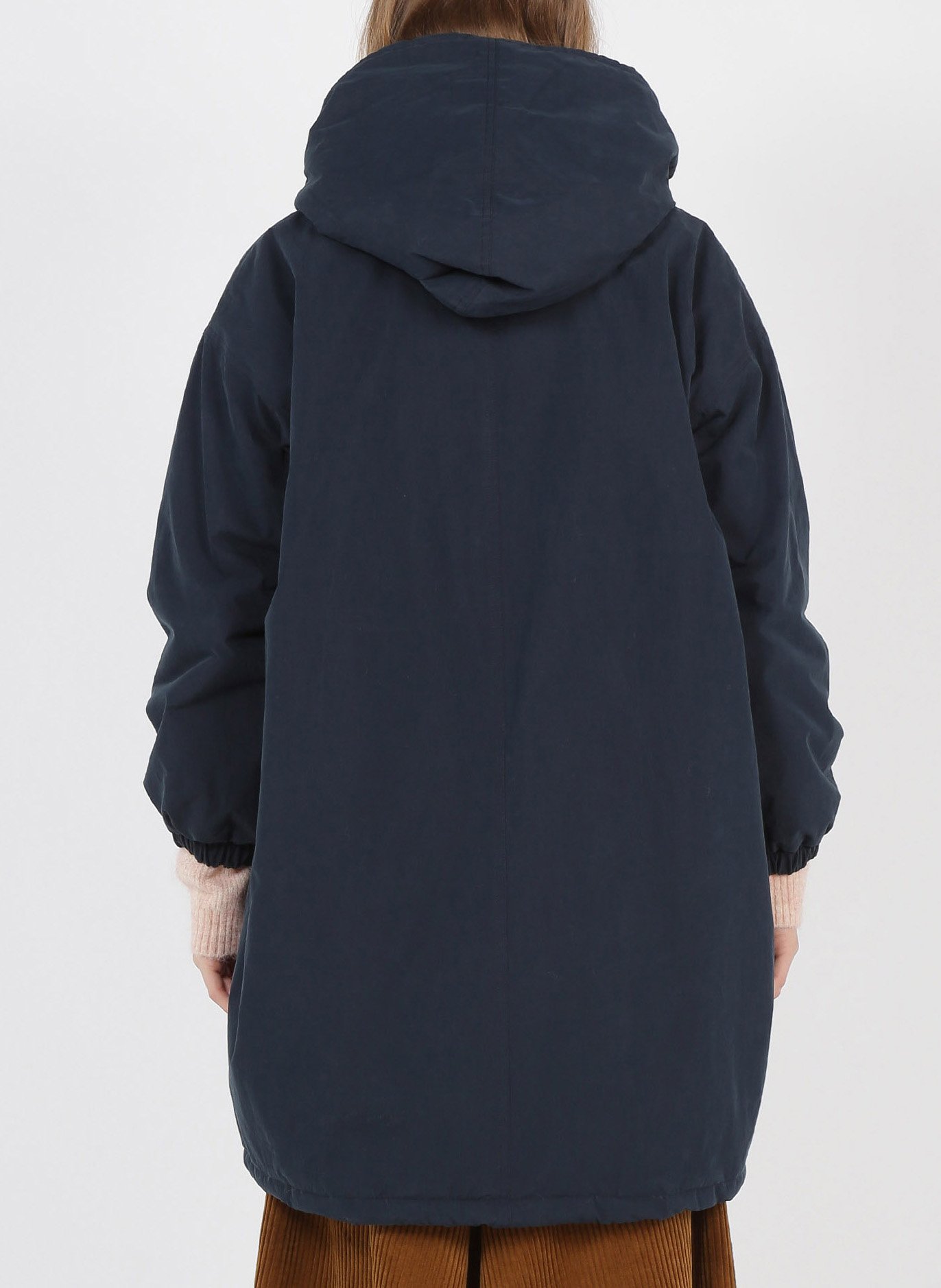 Parka aus Baumwoll-Mix mit gefütterter Kapuze BELLEROSE Blau