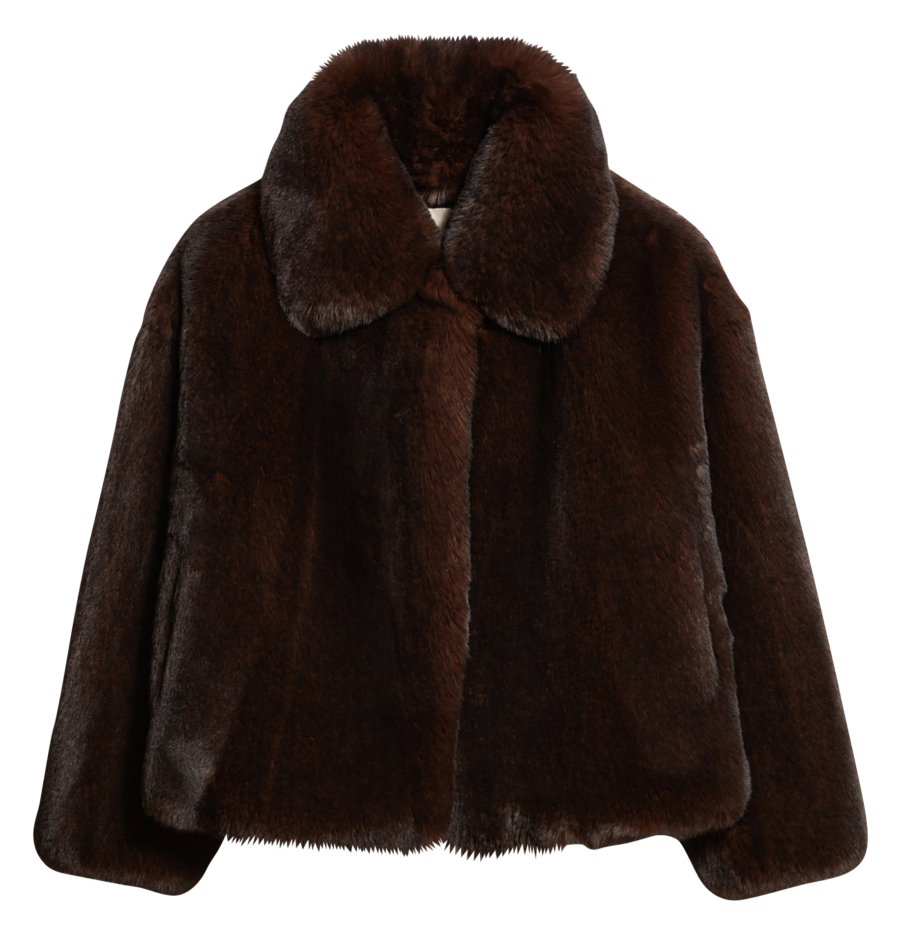 Korte jas met bonteffect VANESSA BRUNO Bruin