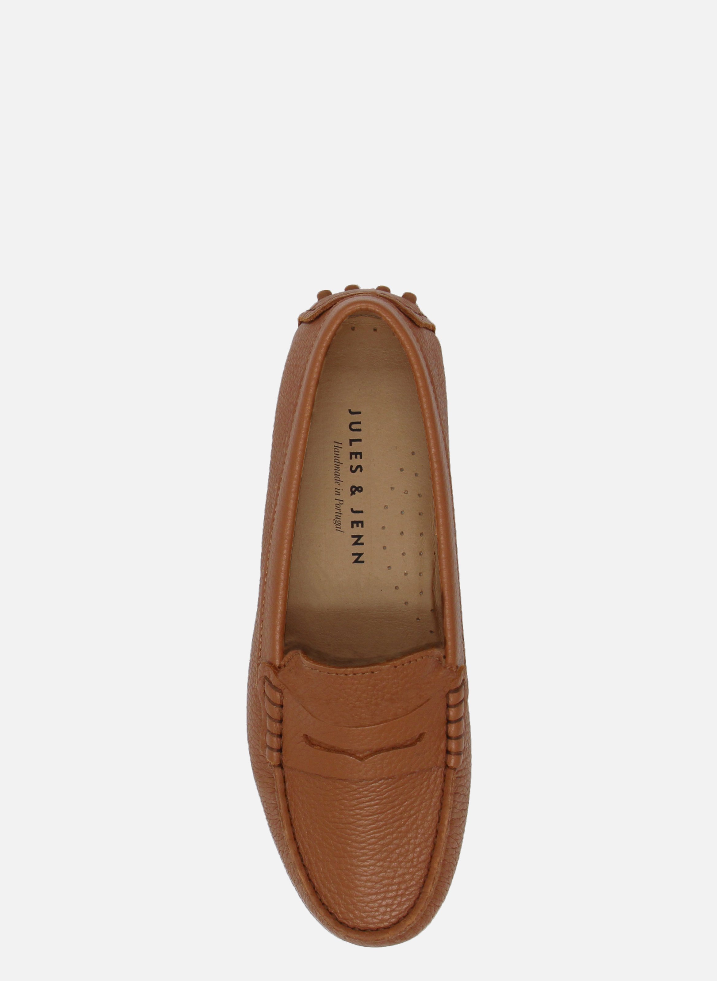 Grained leather loafers JULES & JENN Brown
