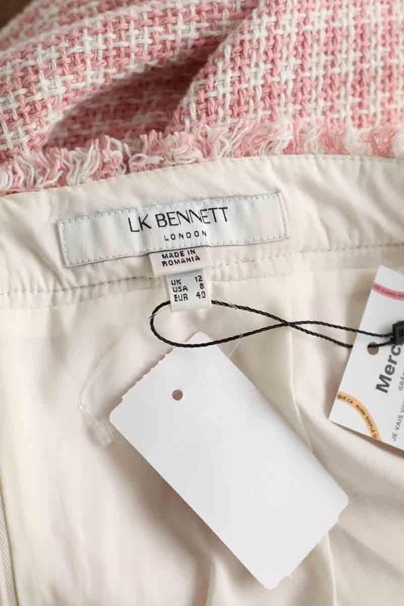 Cotton skirt LK BENNETT - Seconde Main Pink