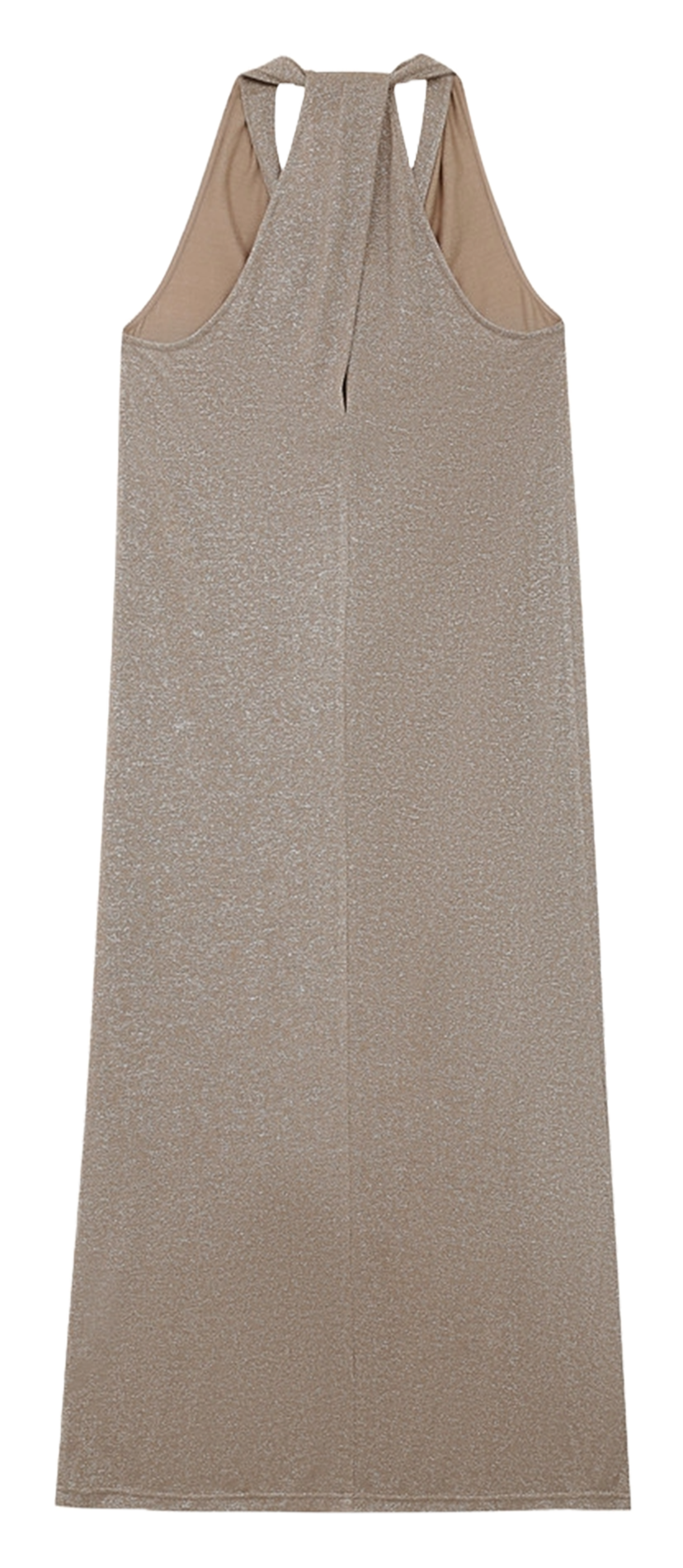 Long V-neck dress GRACE ET MILA Brown