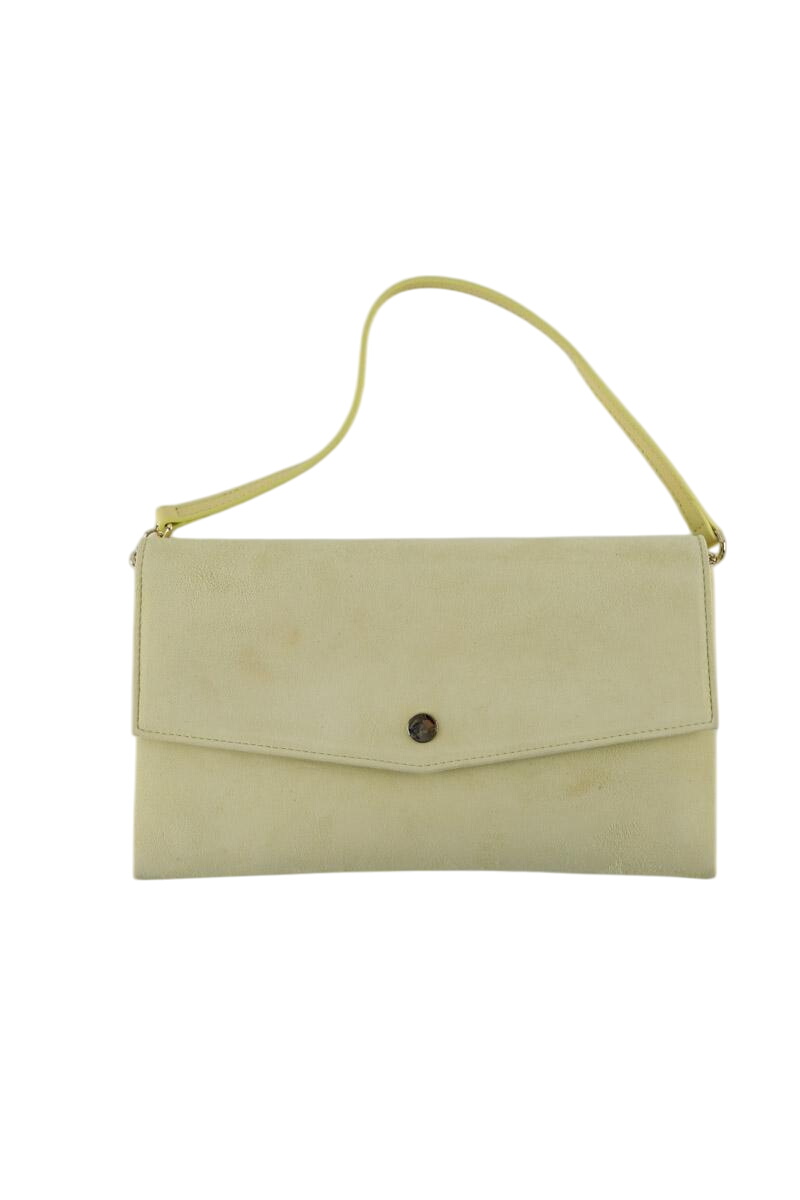 Suede clutch bag LK BENNETT - Seconde Main Yellow