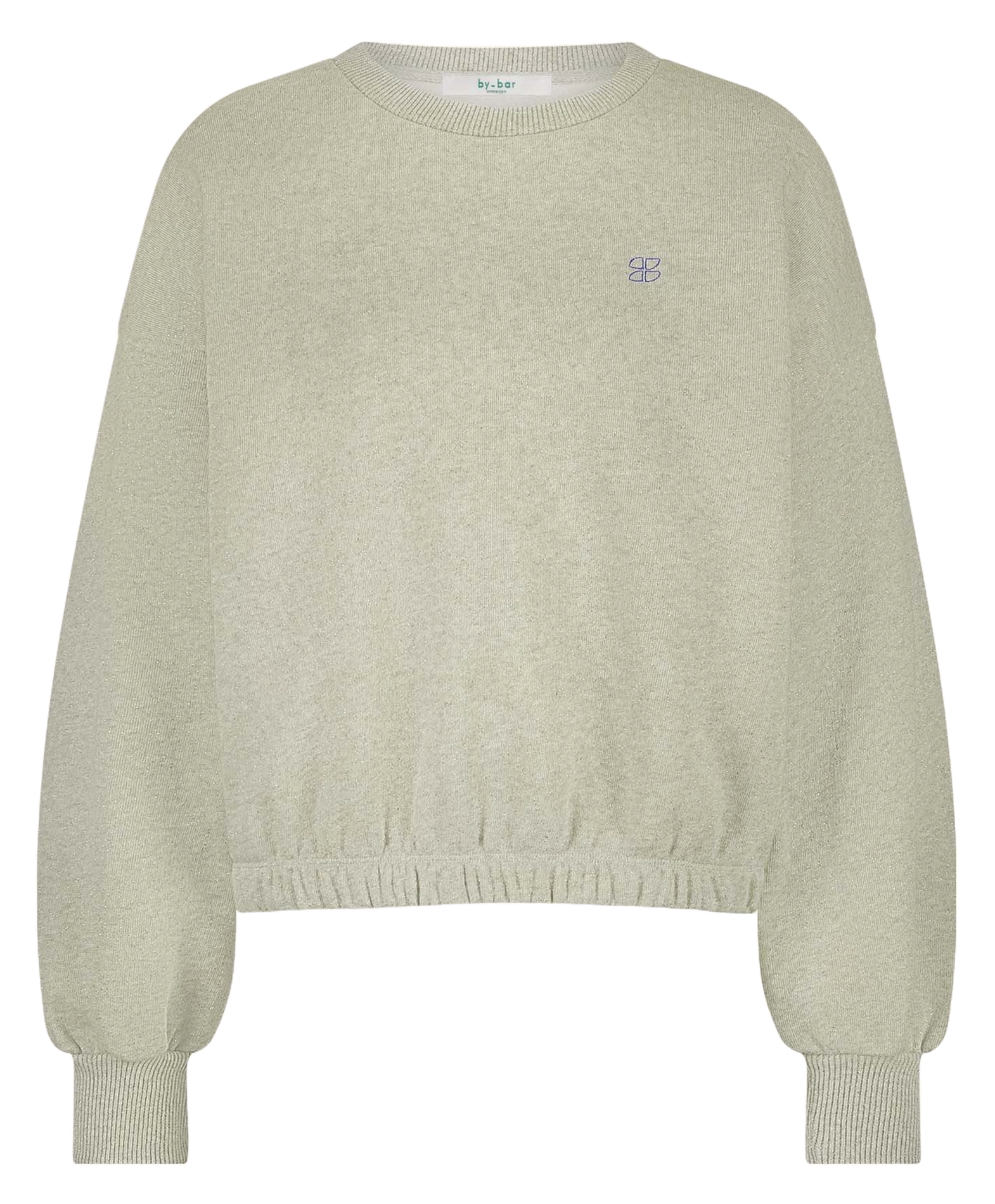 Sweat ample uni avec logo brodé BY BAR Doré