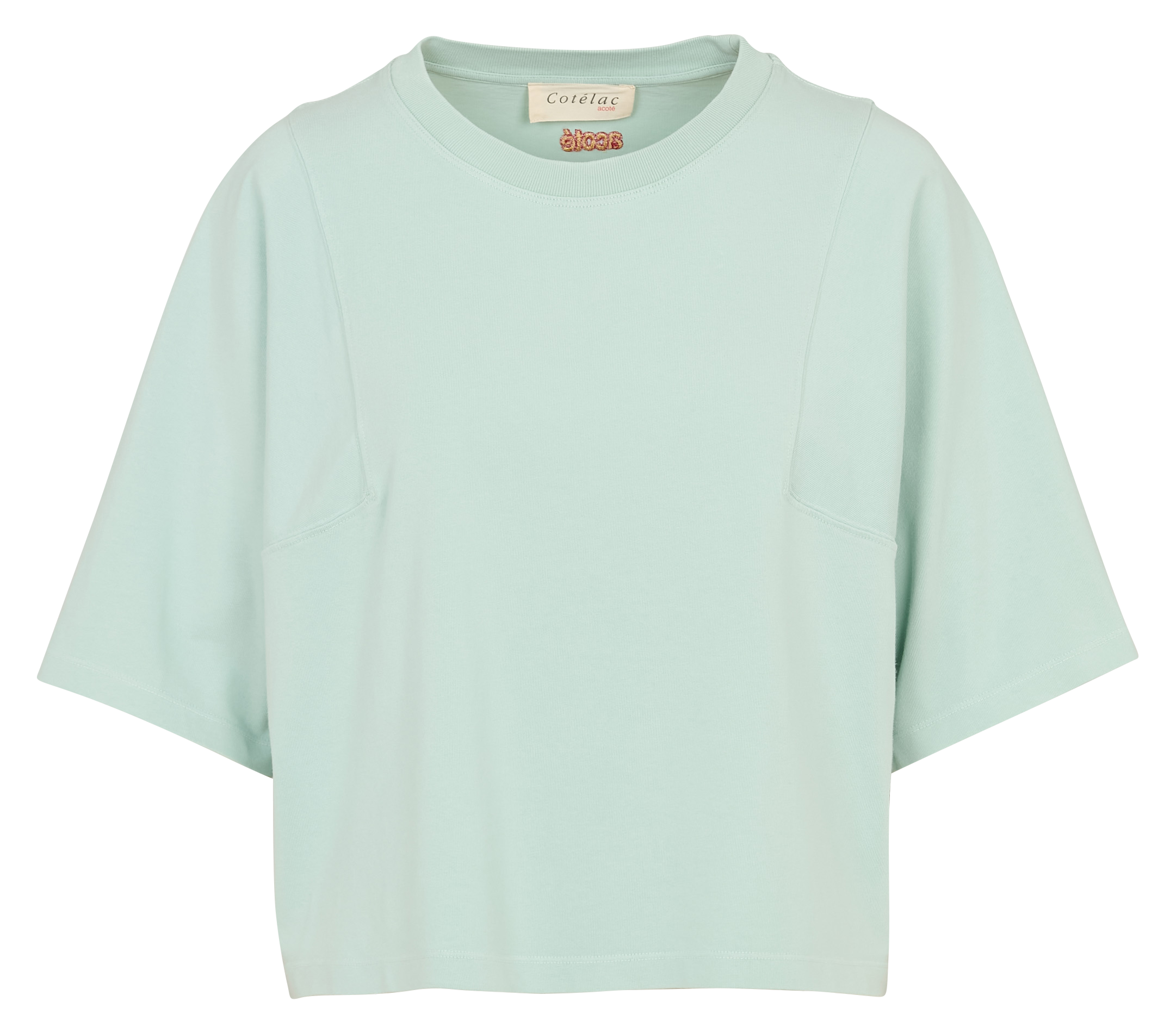 Tee-shirt col rond en coton bio ACOTE Bleu