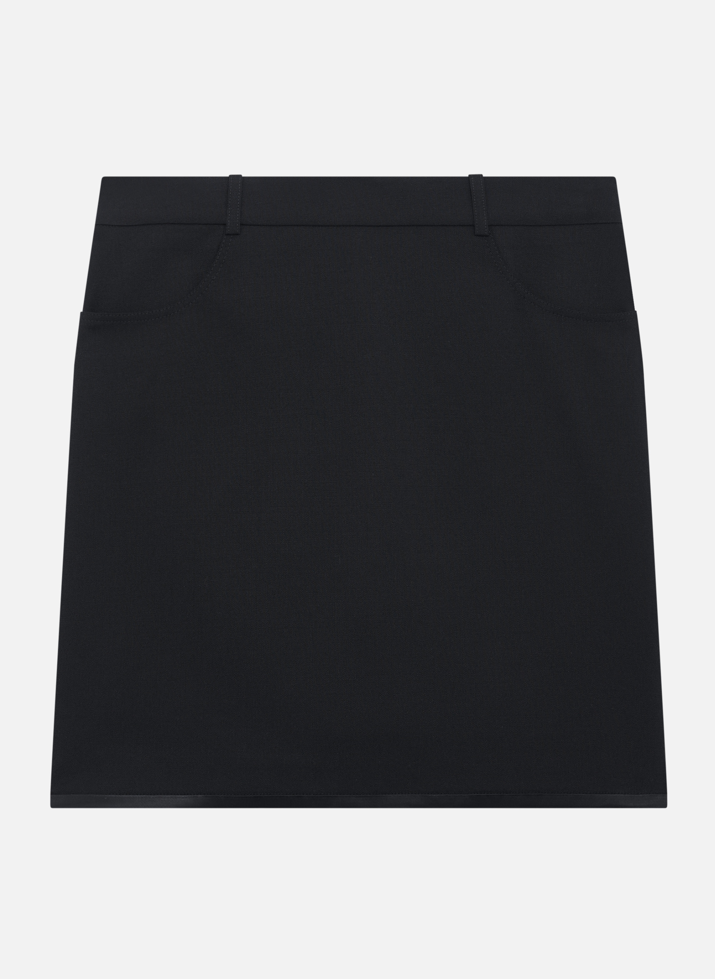 Short skirt with satin edges THE KOOPLES Black