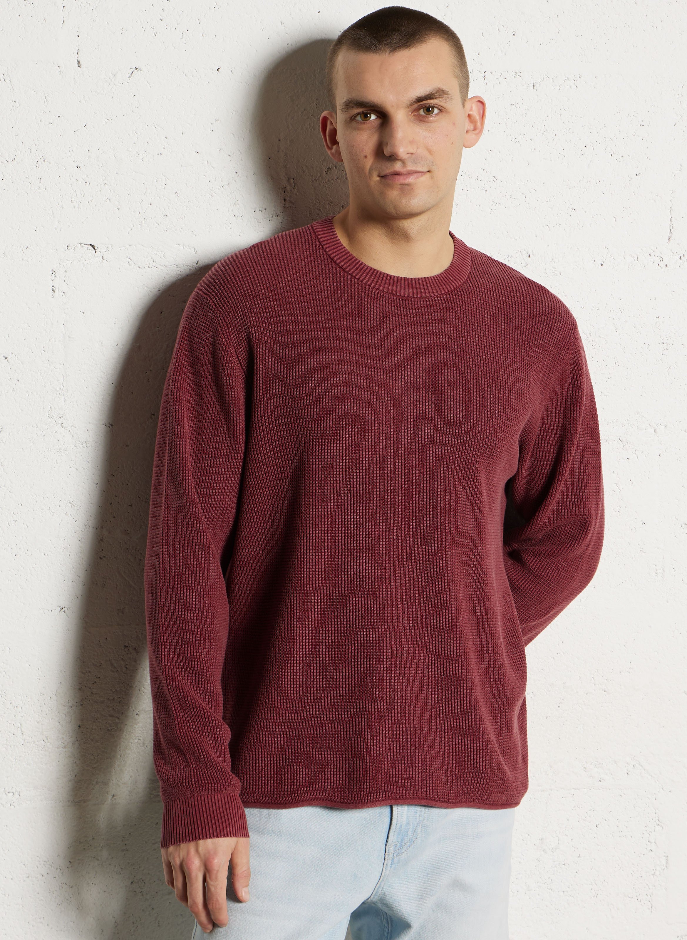 Pull droit col rond en coton PEPE JEANS