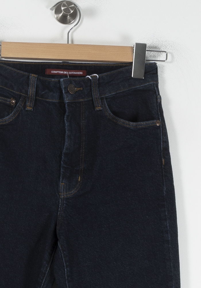 Cropped slim jeans with studs COMPTOIR DES COTONNIERS - Seconde main Blue