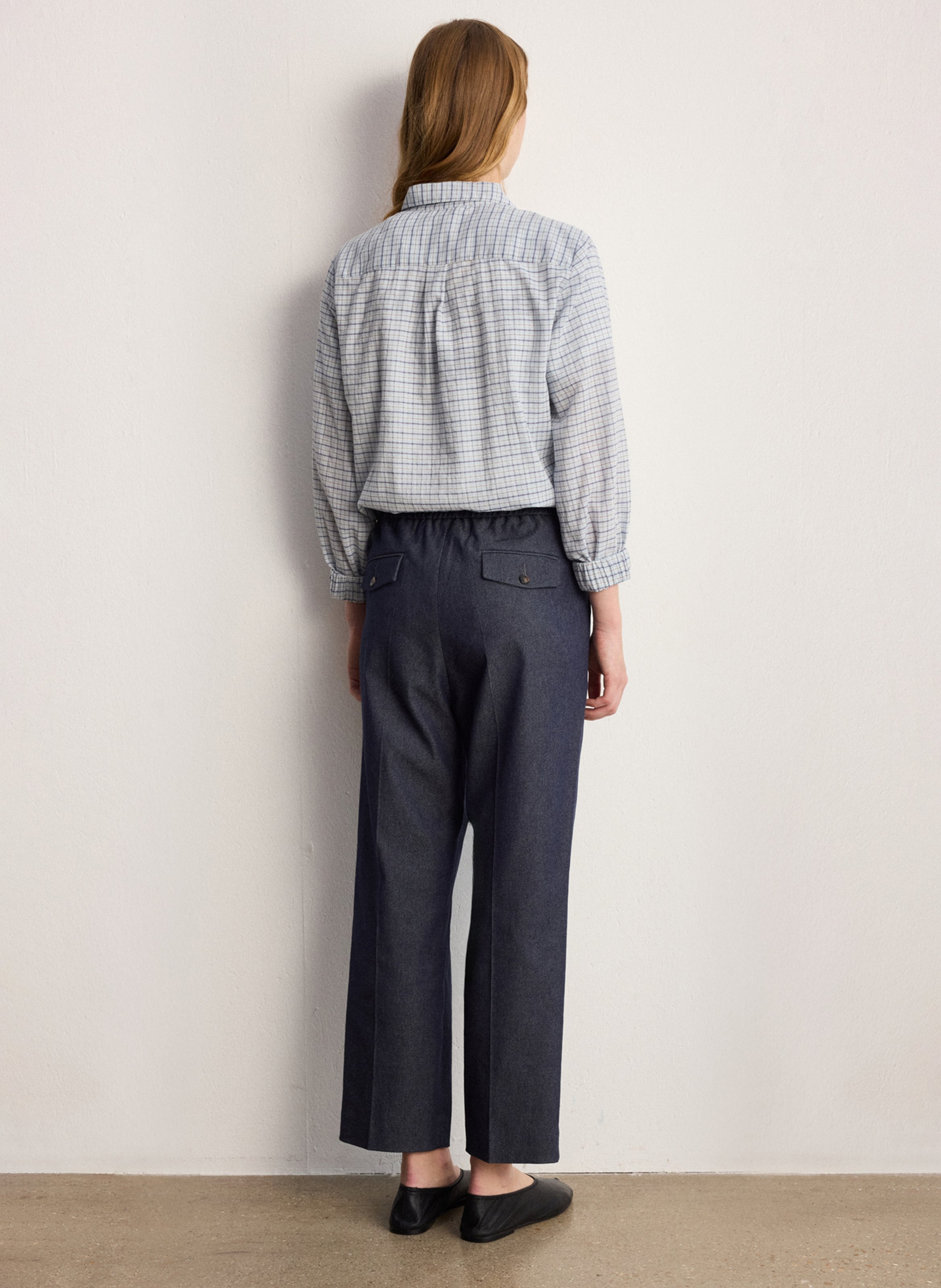 Bobhoedje - katoenblend PABLO Blauw