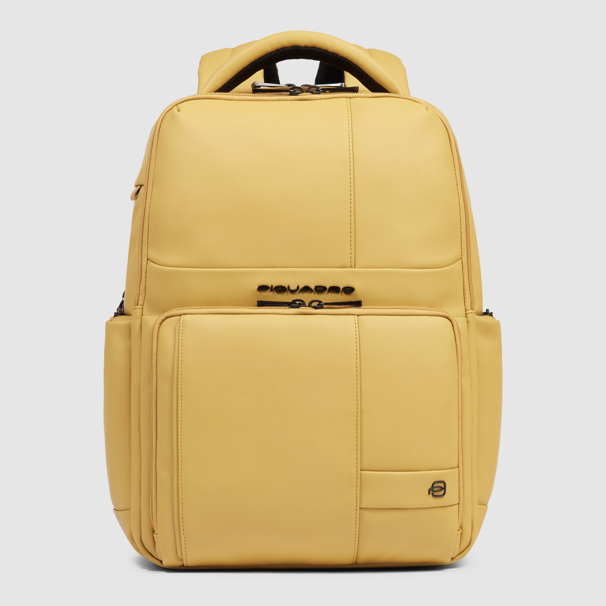 Water-repellent backpack with fast-check opening PIQUADRO Yellow