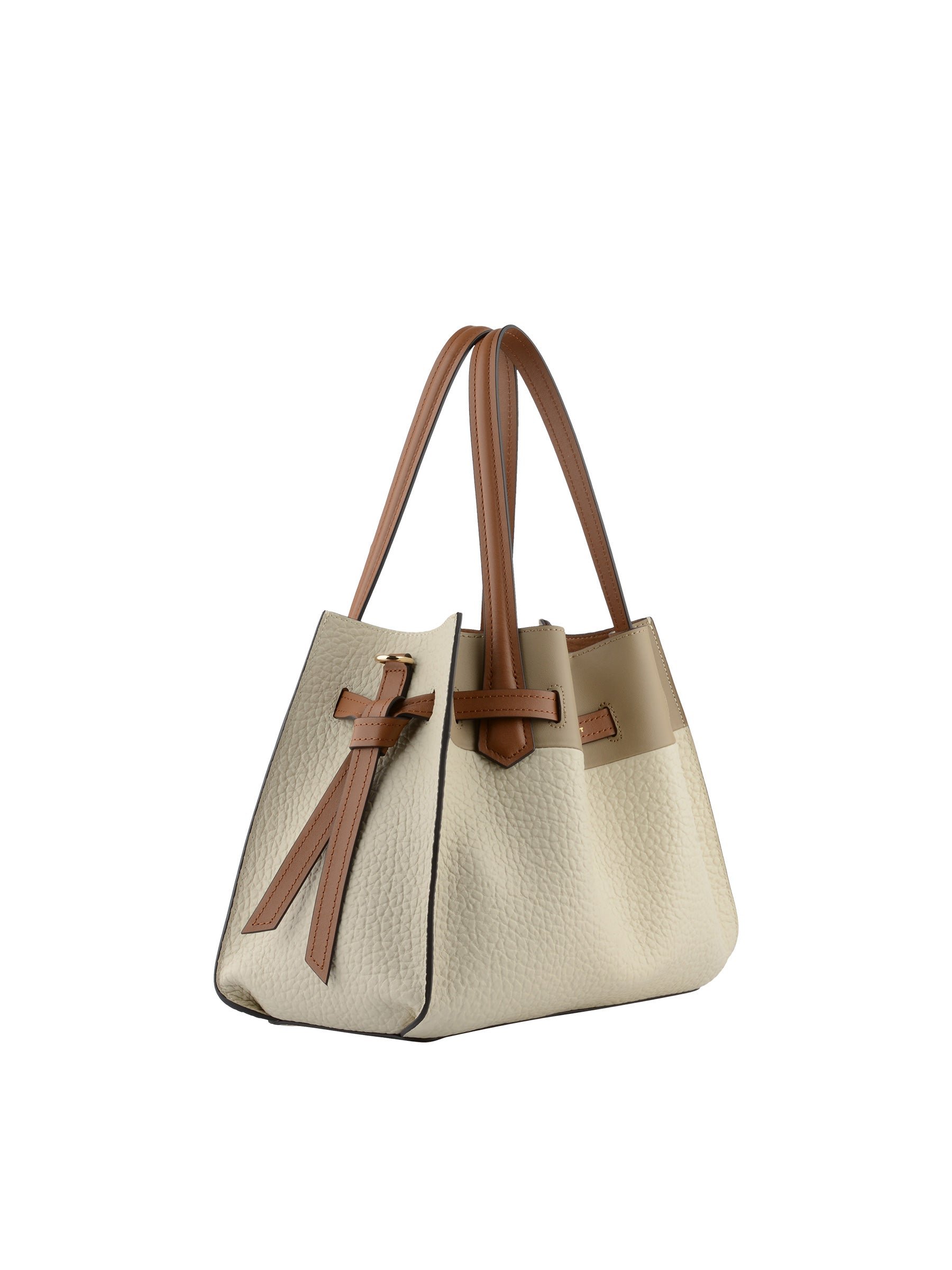 Calfskin leather handbag POURCHET Multicolored