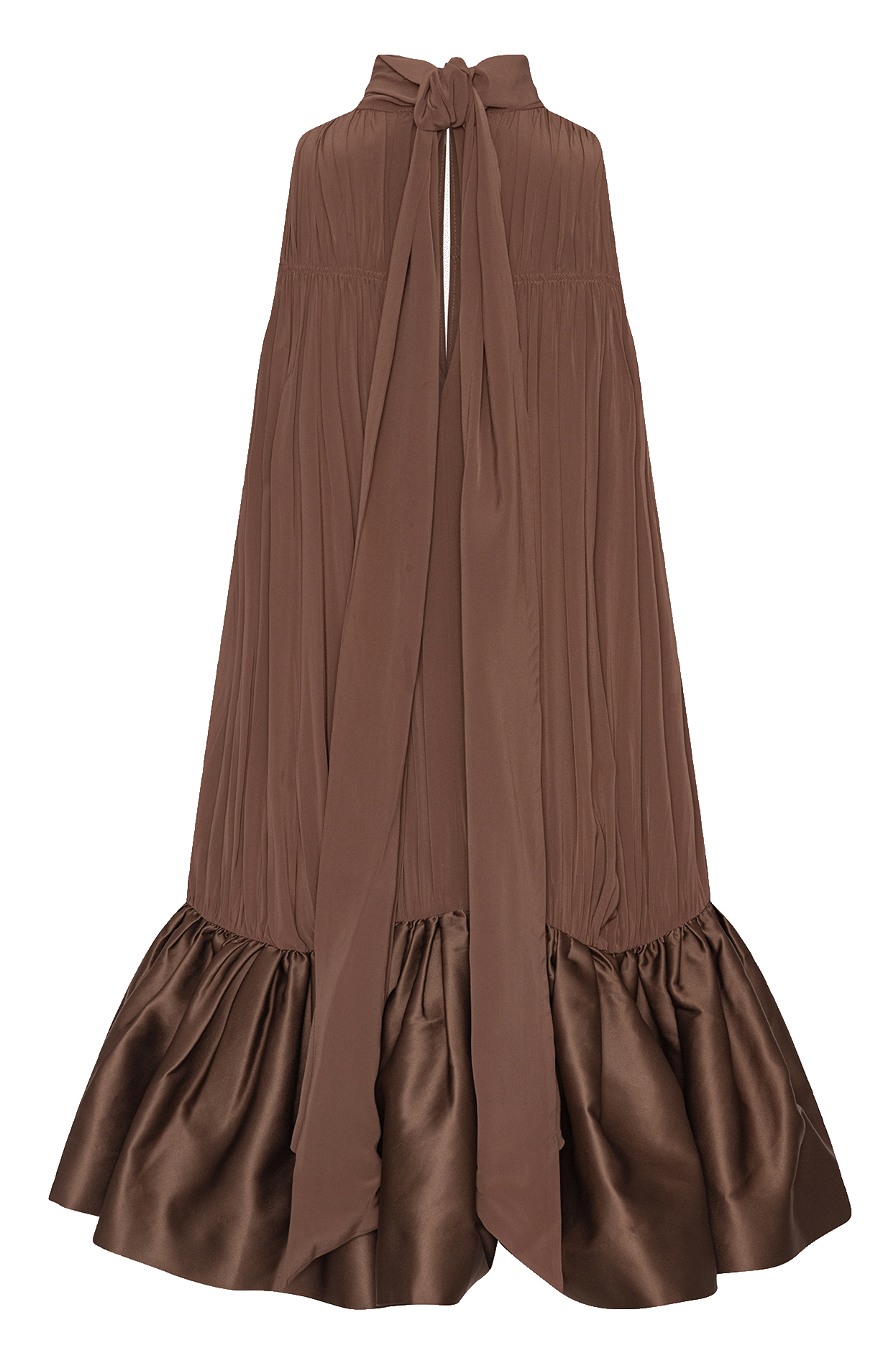 Weit geschnittenes Kurzkleid ROTATE Braun