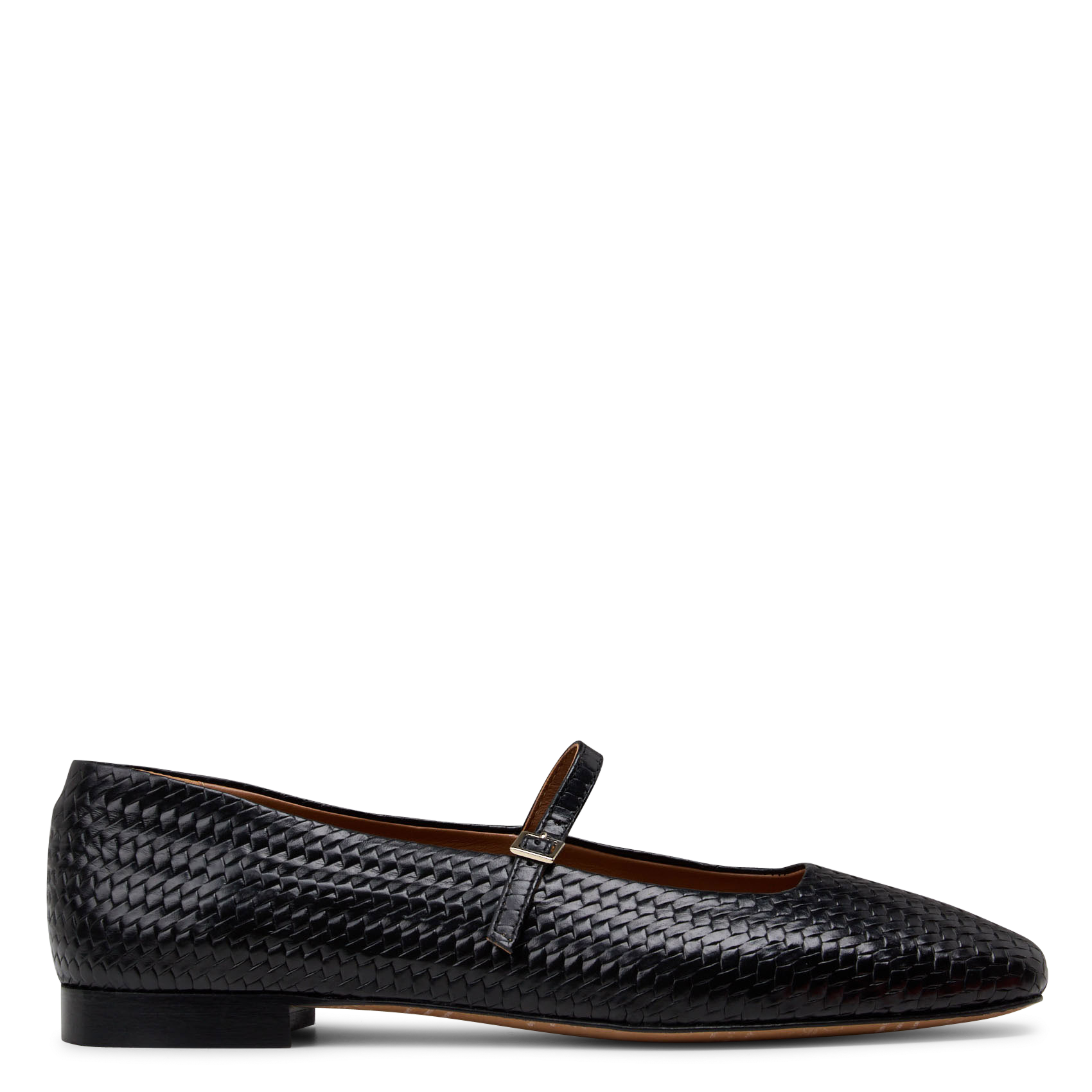 Leopard suede leather ballerina flats BOBBIES Black