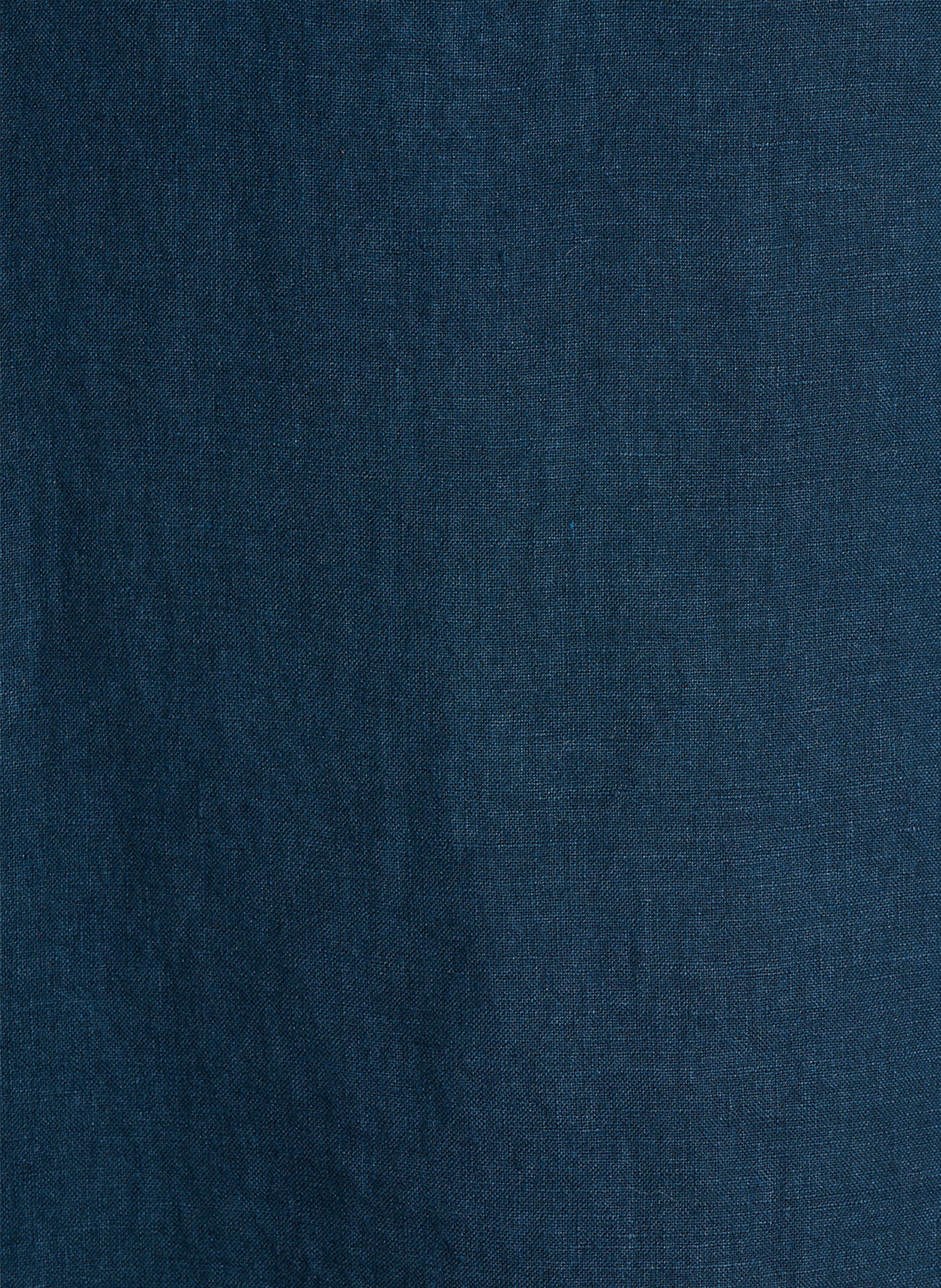 Robe courte manches courtes en lin LA FEE MARABOUTEE Bleu