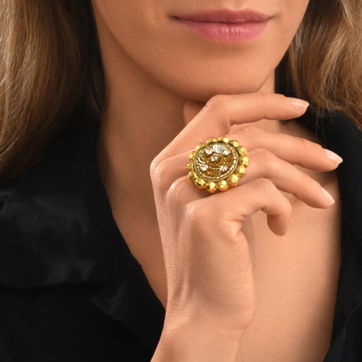 Bague   ajustable Doré