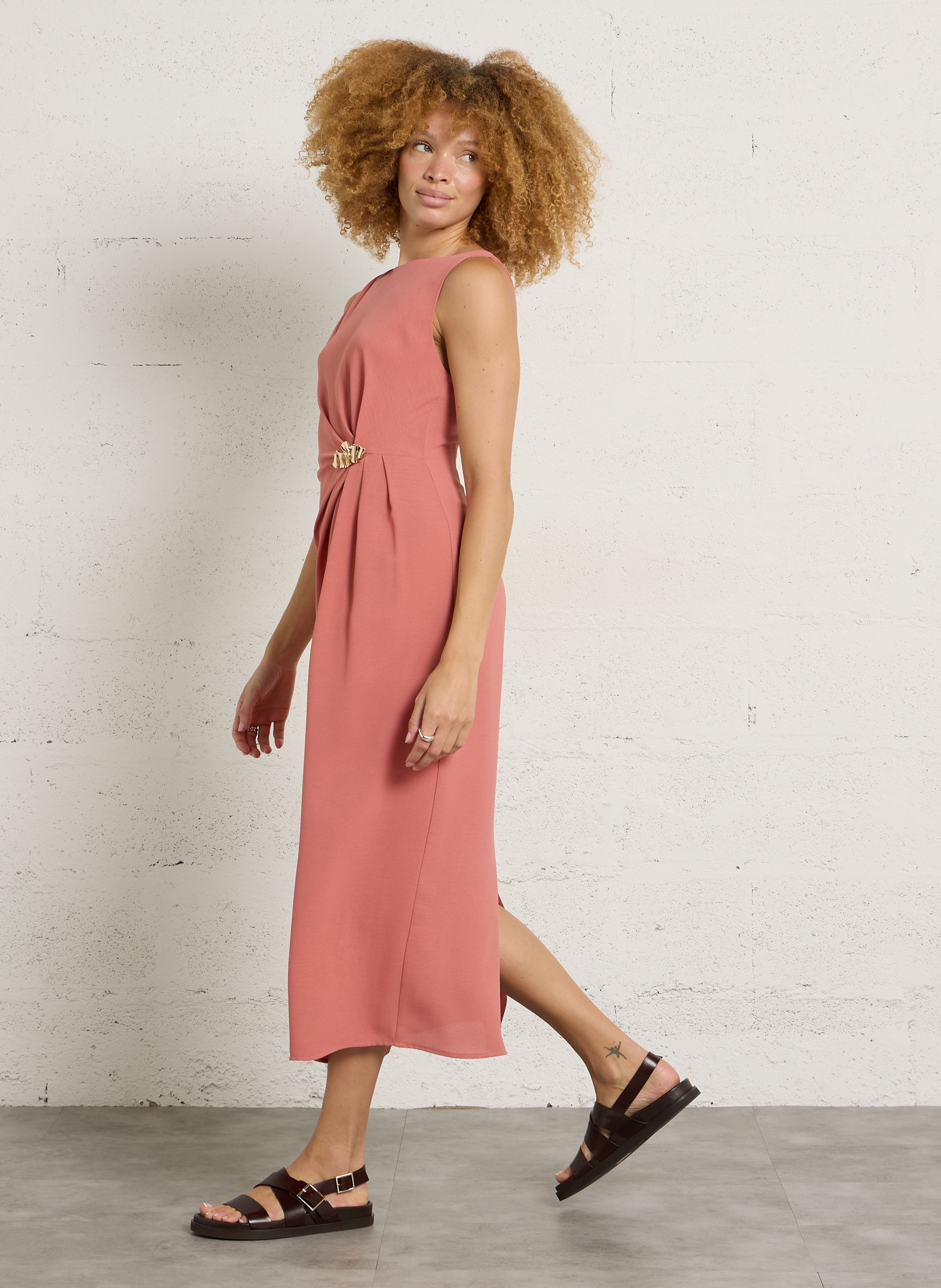 Midikleid mit Rundhalsausschnitt LA PETITE ETOILE Rosa