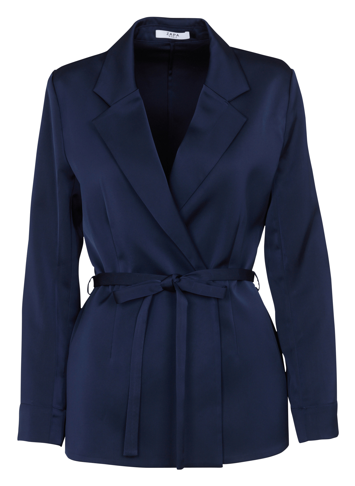 Getailleerd satijnen colbert ZAPA Blauw