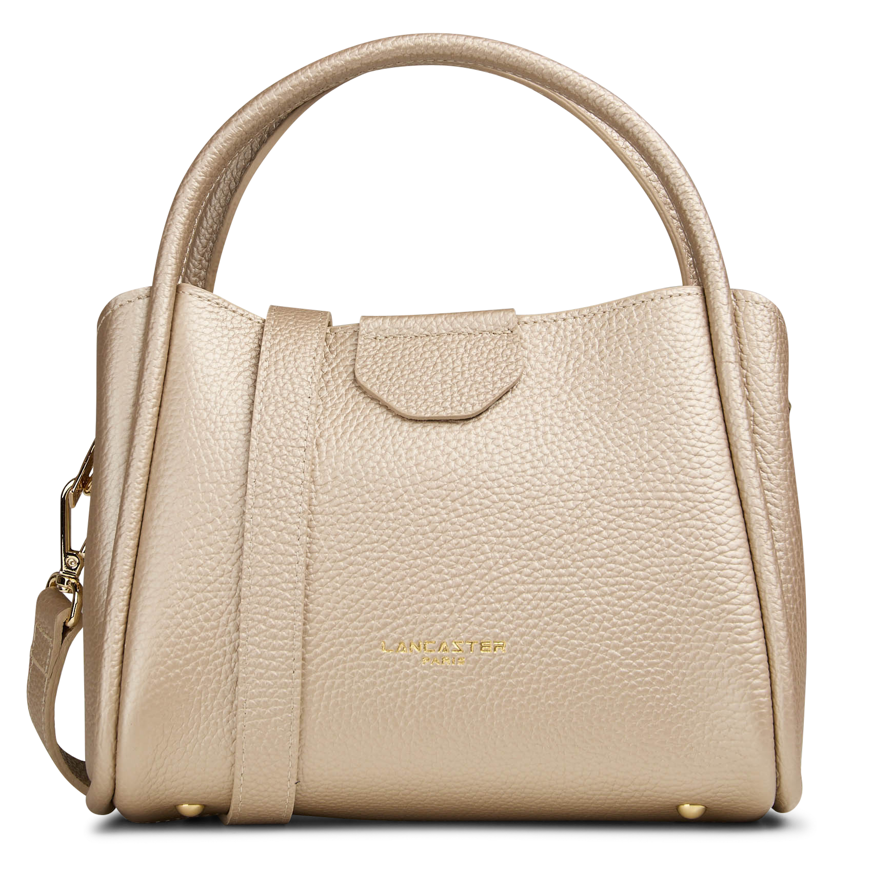 A-line leather skirt LANCASTER PARIS Golden